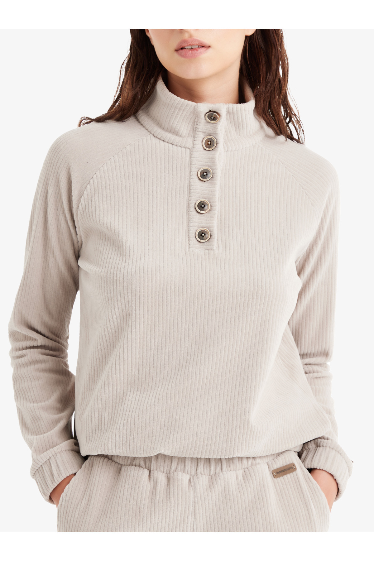 Blackspade Kadın Sweatshirt 60508 - Krem
