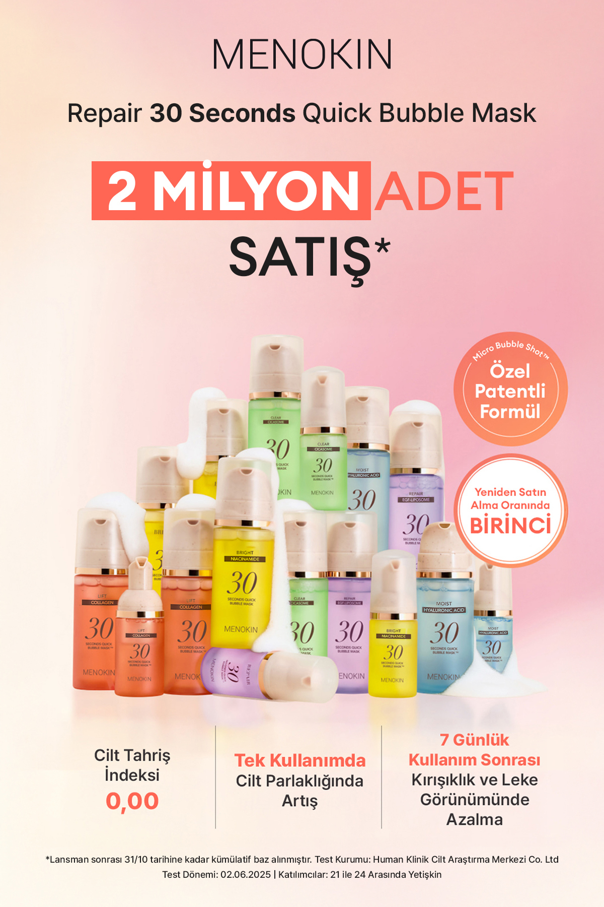 Aydınlık&Sıkı Görünüm Sunan Kolajen İçerikli Köpük Maske 30 Seconds Quick Bubble Mask (Lift) — 8809739130116 — تصویر 2 از 8