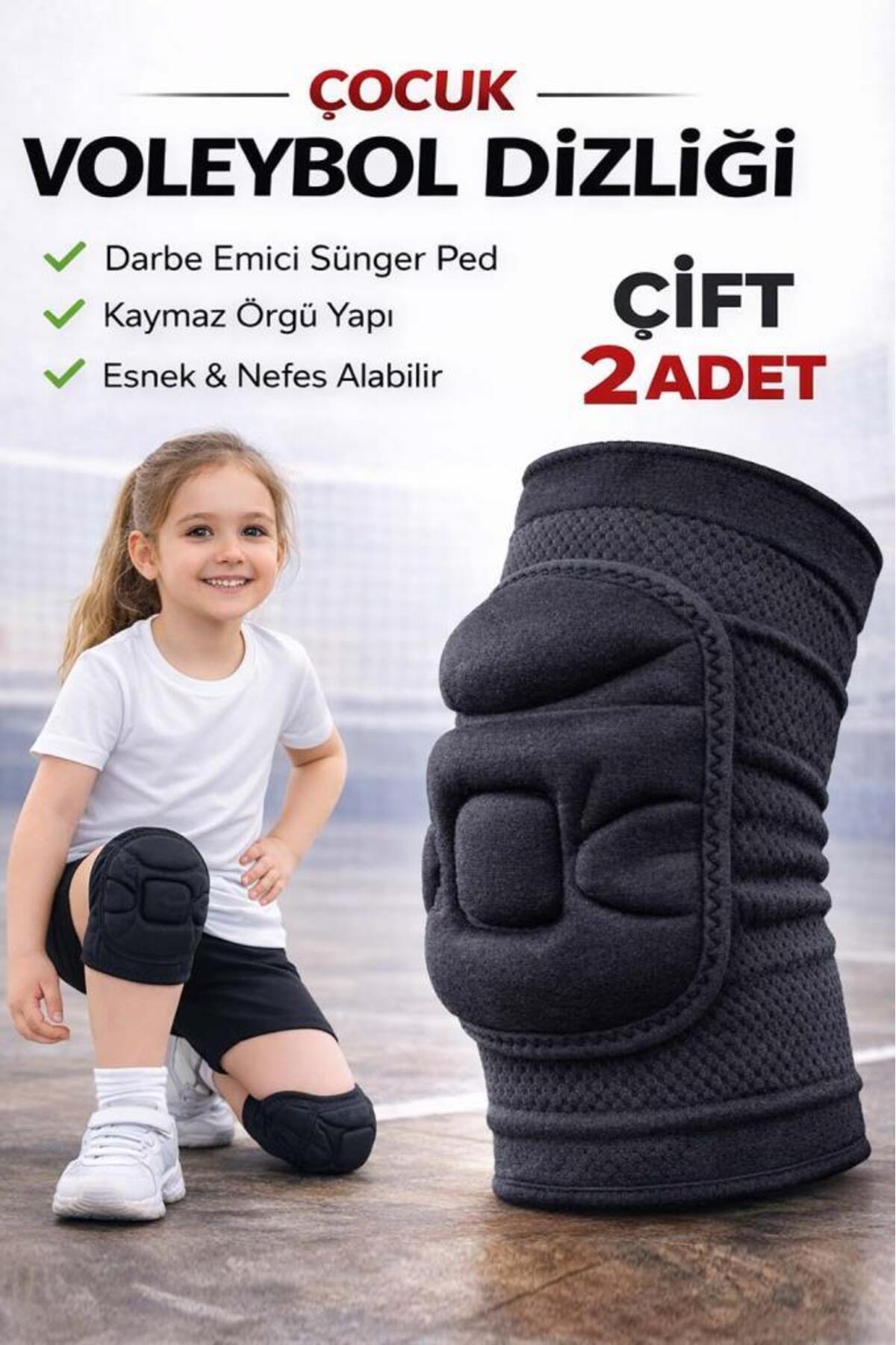 Double Kids Volleyball Knee Pad Goalkeeper Knee Pad Embossed Sponge Support