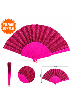 YELPAZE DÜNYASI YELPAZE SİMLİ DÜZ DESENLİ ŞIK SERİNLETİCİ