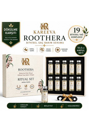 Karéeva Roothera 19 Bitkisel Yağlı Saç Serumu 50 ML | Dökülme Karşıtı, Gürleş...