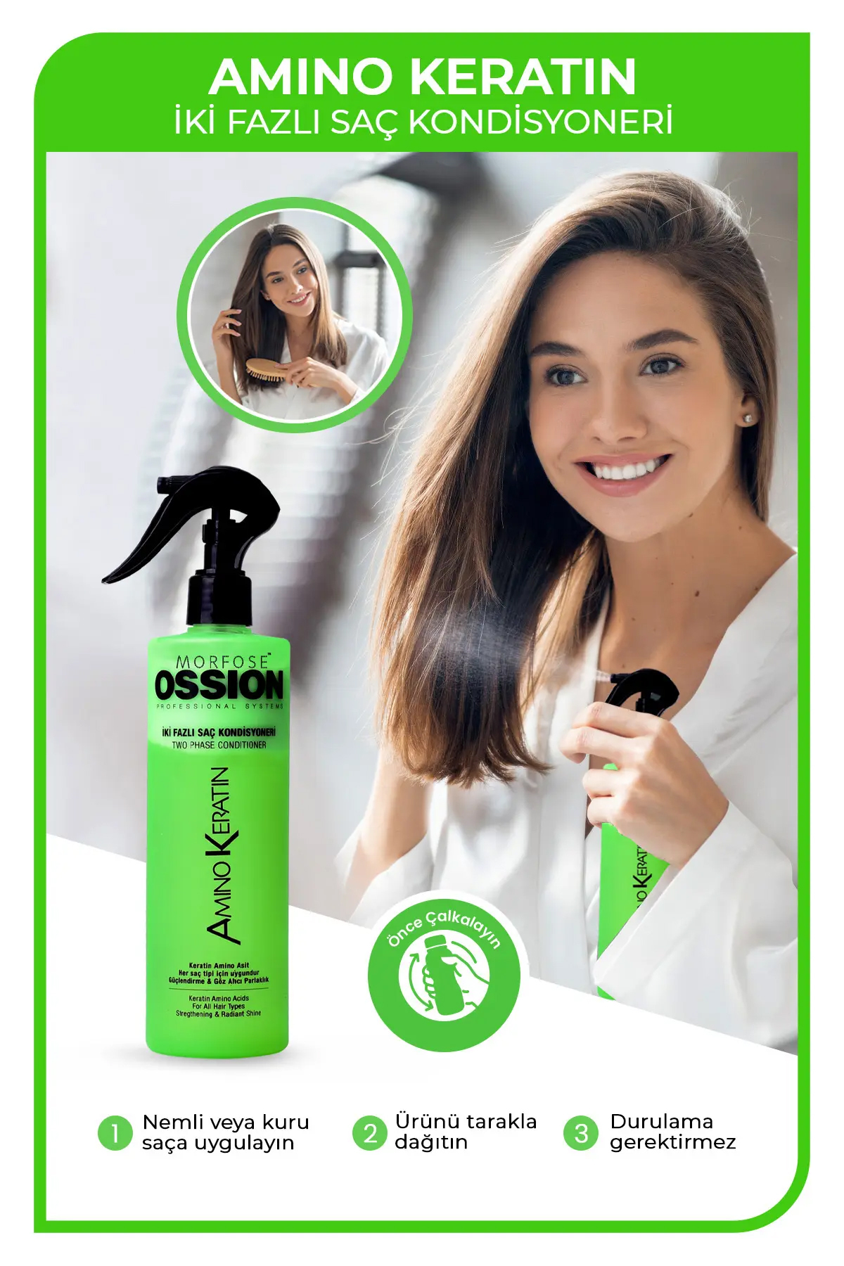 Amino Keratin Fön Suyu 400 ml — 1100002072 — تصویر 3 از 3