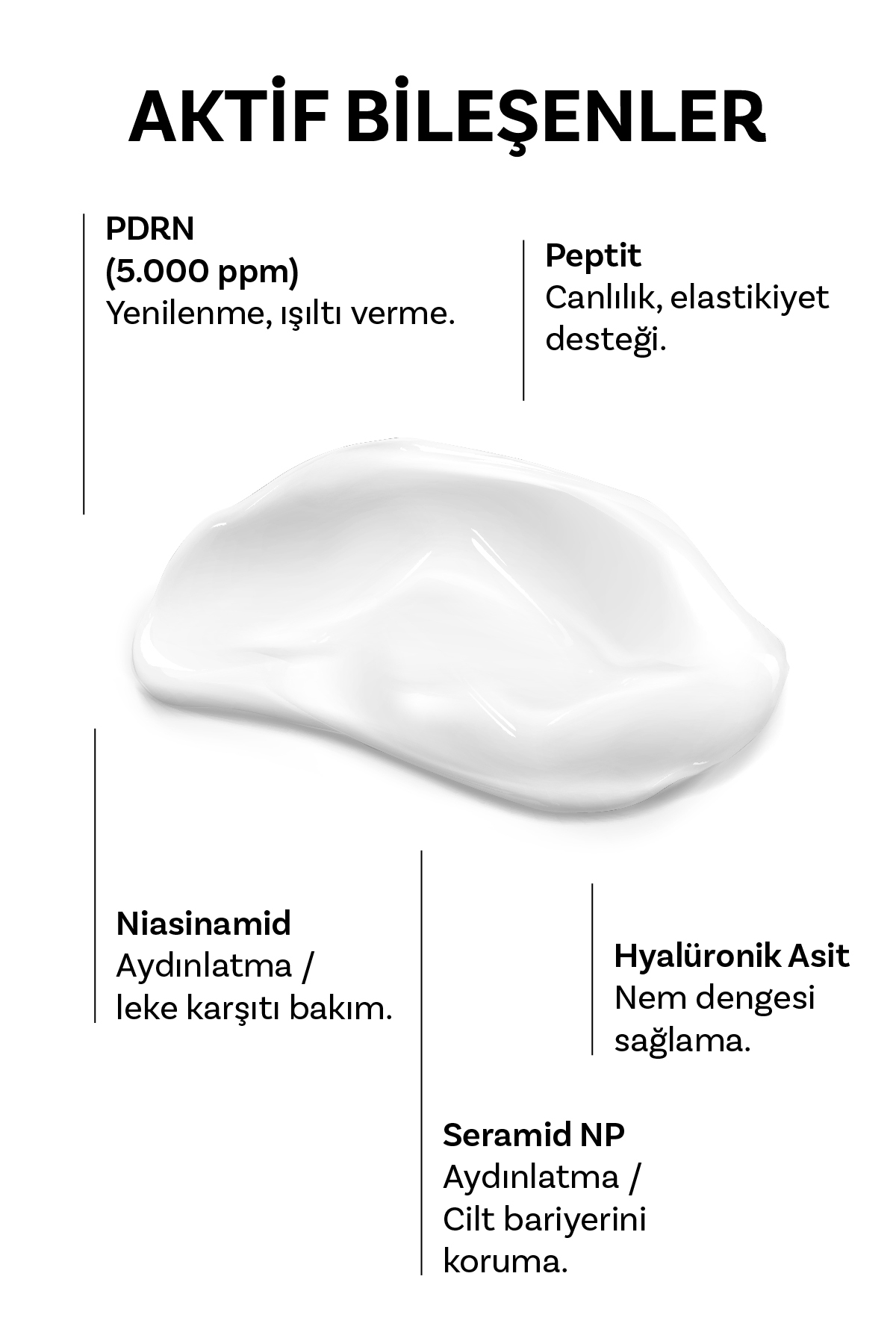 Kuru ve Hassas Ciltler için Nemlendirici Yüz Leke Kremi Yaşlanma Karşıtı Pirinç PDRN Krem 50 gr — DERMAL/SEOUL/014 — تصویر 2 از 6