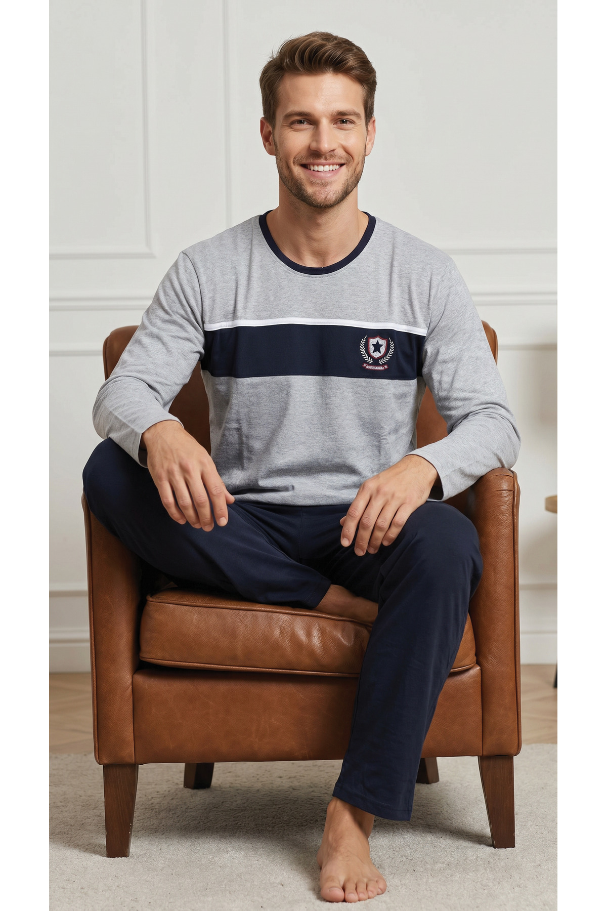 ŞİPKA 100% Cotton Men's Pajama Set 800