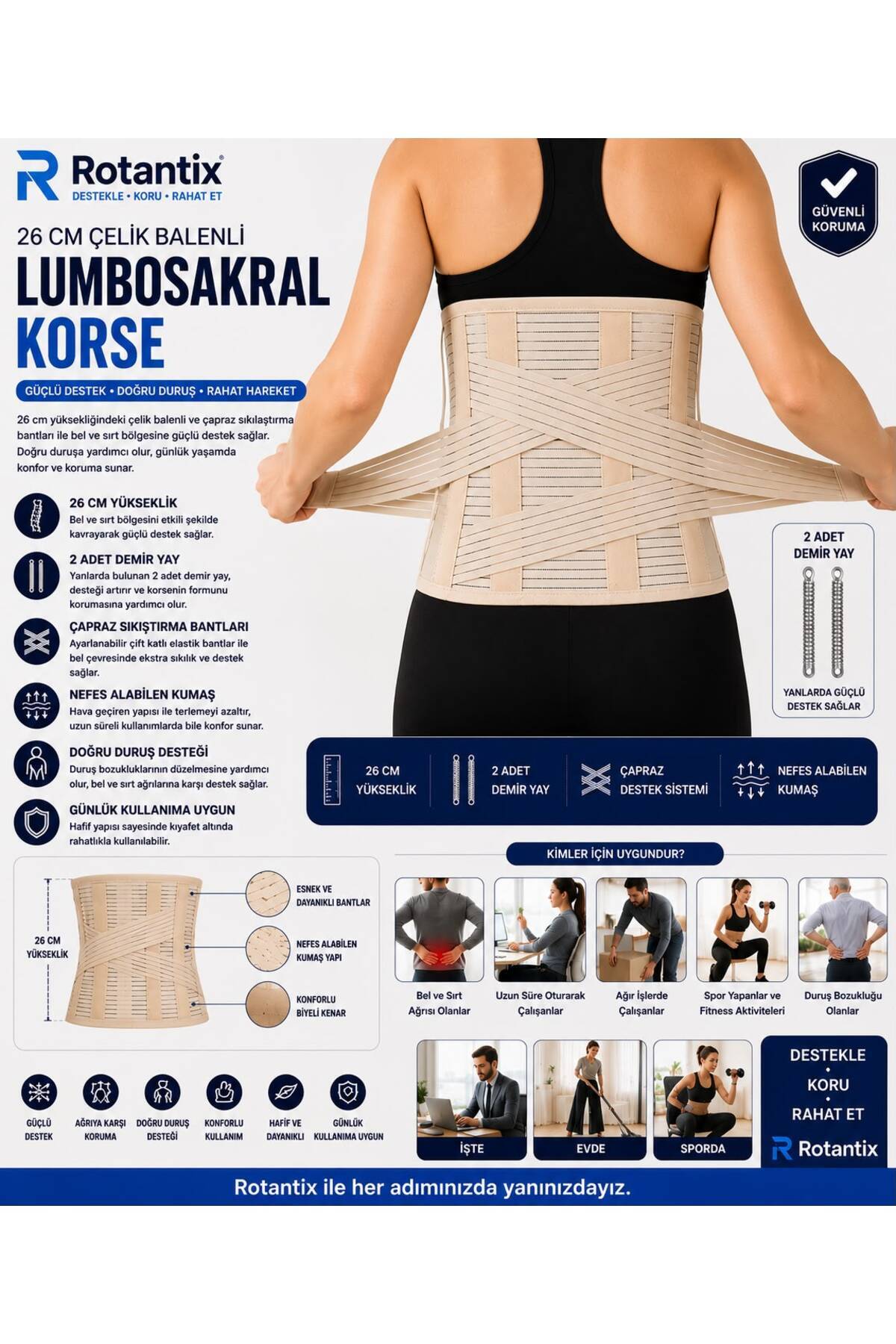 Steel Underwire Lumbosacral Orthopedic Corset Iron Waist Belt Waist Belt Corset