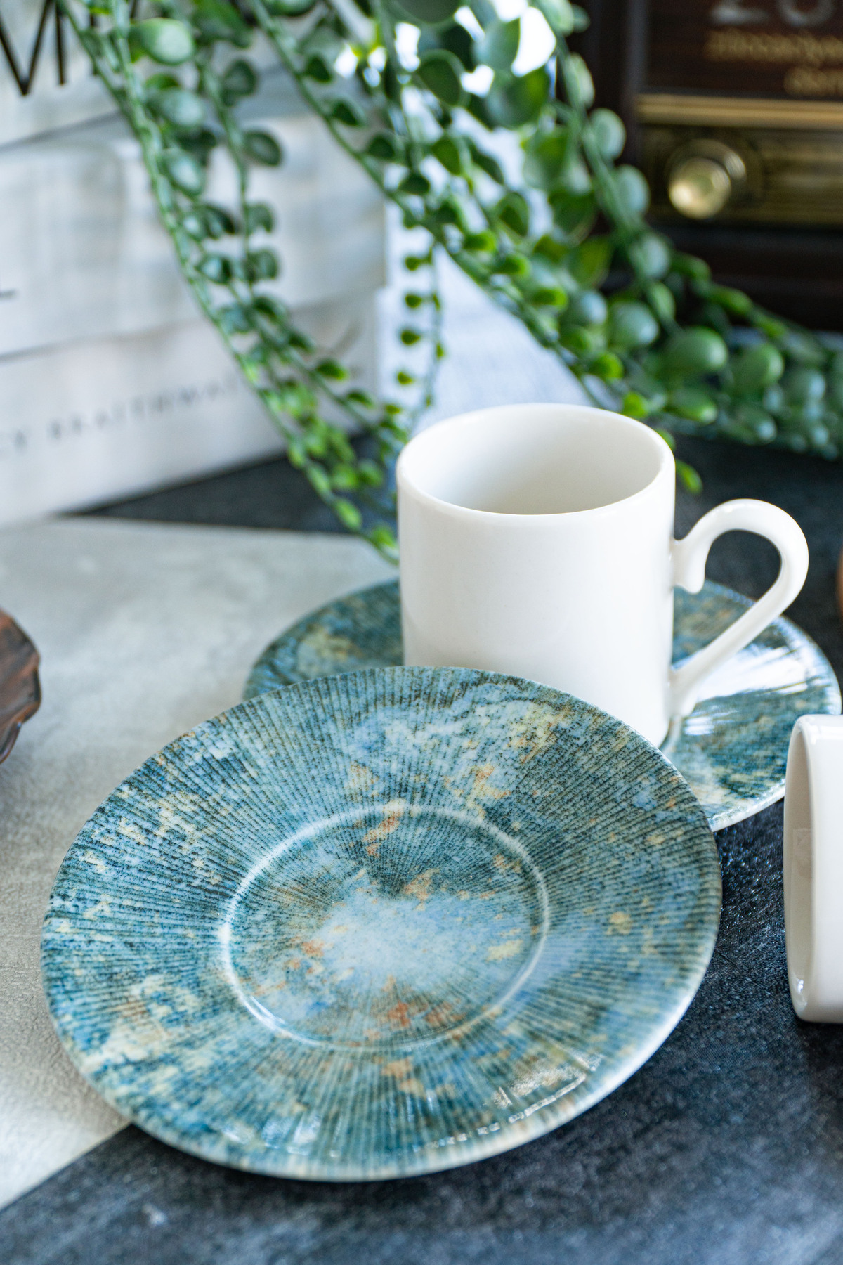 Axis 4-Piece Porcelain Coffee Cup Set for 2