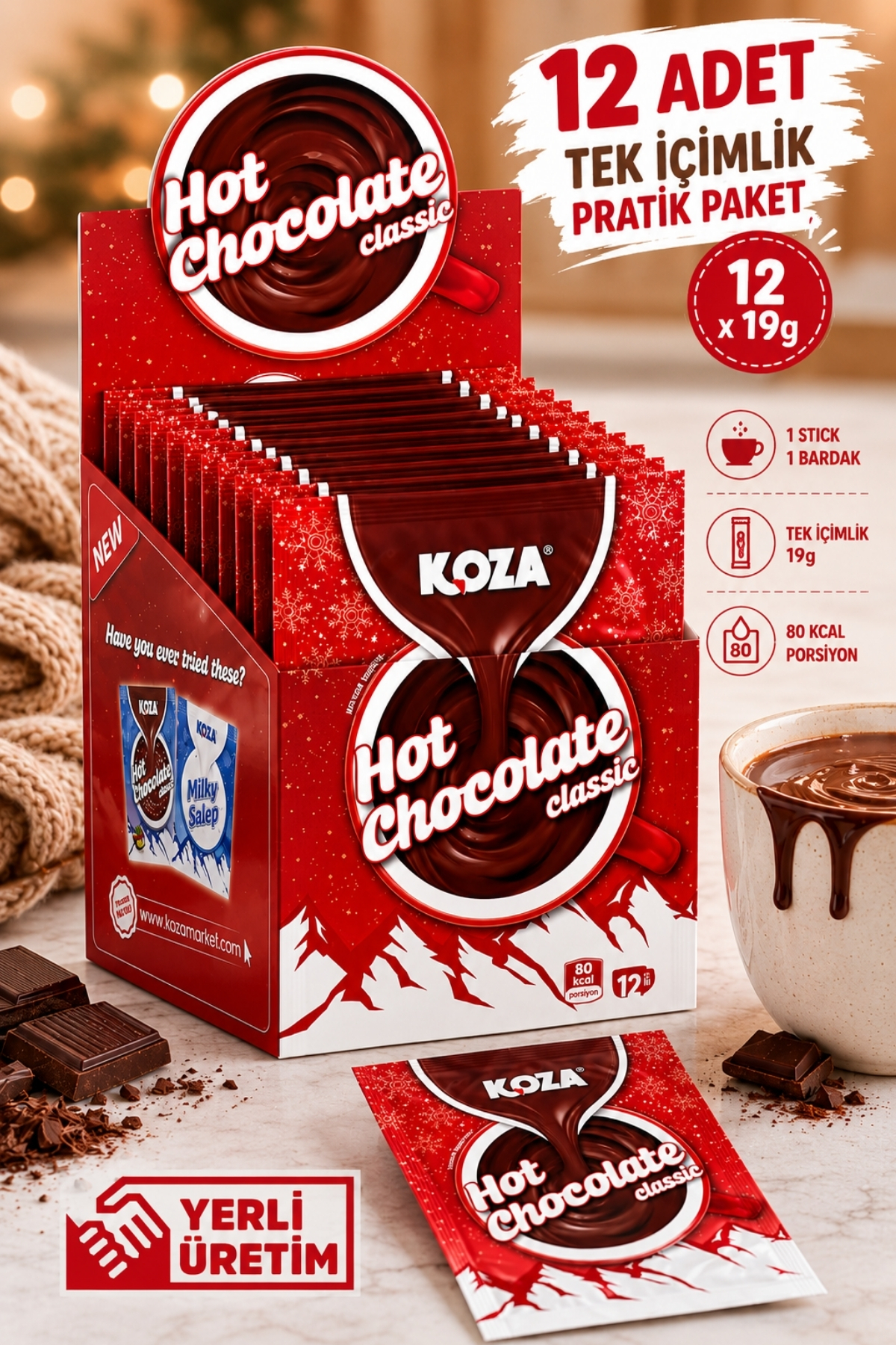 cocoaページ Koza Belçika Çikolatası Lezzetinde Premium Hot Chocolate Tek
