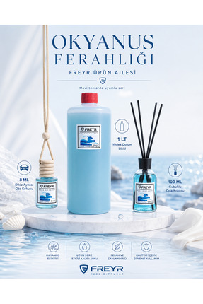FREYR Oda Kokusu Çubuklu Okyanus 100 ML + 1 Lt Yedek Dolum Likiti – Ekonomik ...