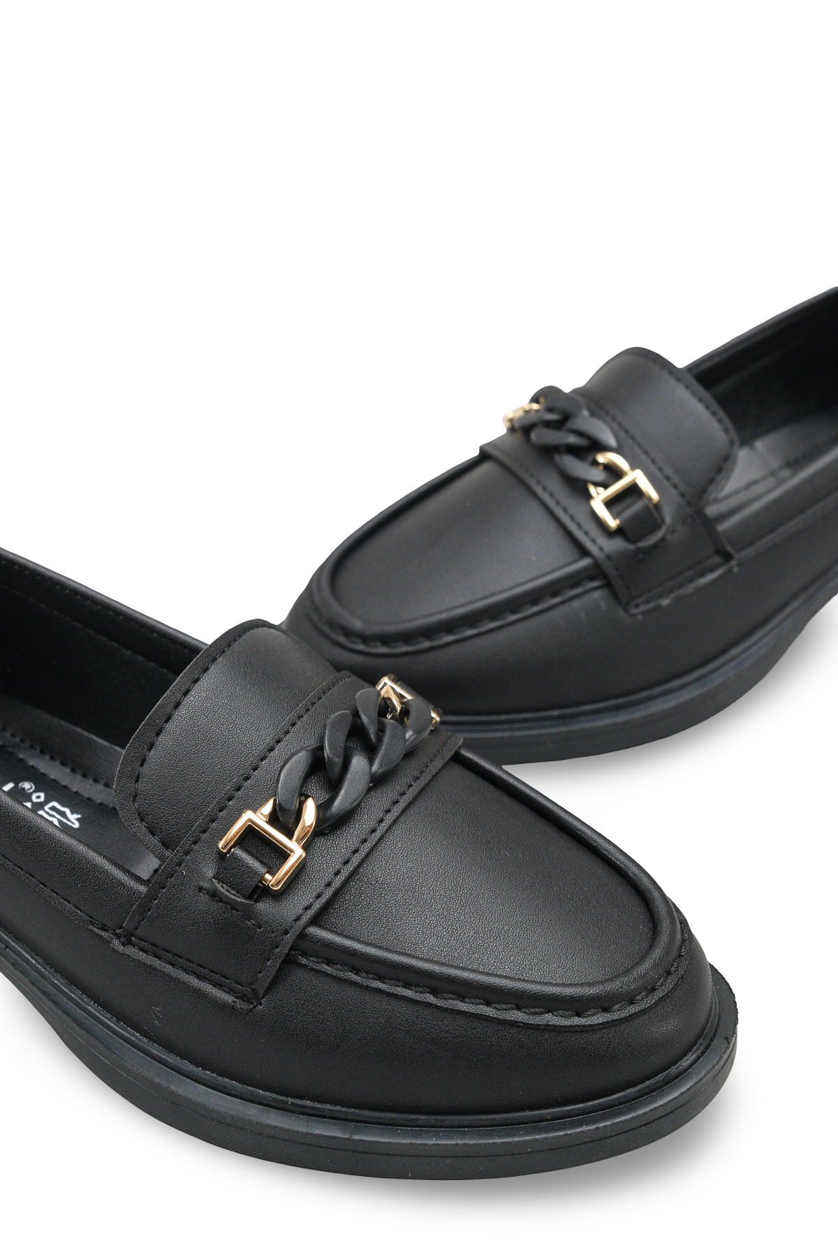 Riccon Criscerys Kadın Loafer 0012500 Siyah Cilt görsel 2