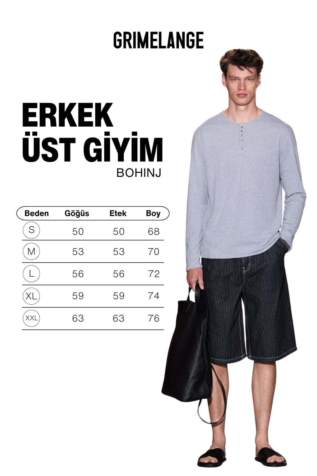 GRIMELANGE BOHINJ Erkek Yumuşak Ve Organik Pamuklu Hakim Yaka Düğmeli Uzun Kollu Grimelanj T-Shirt görsel 6