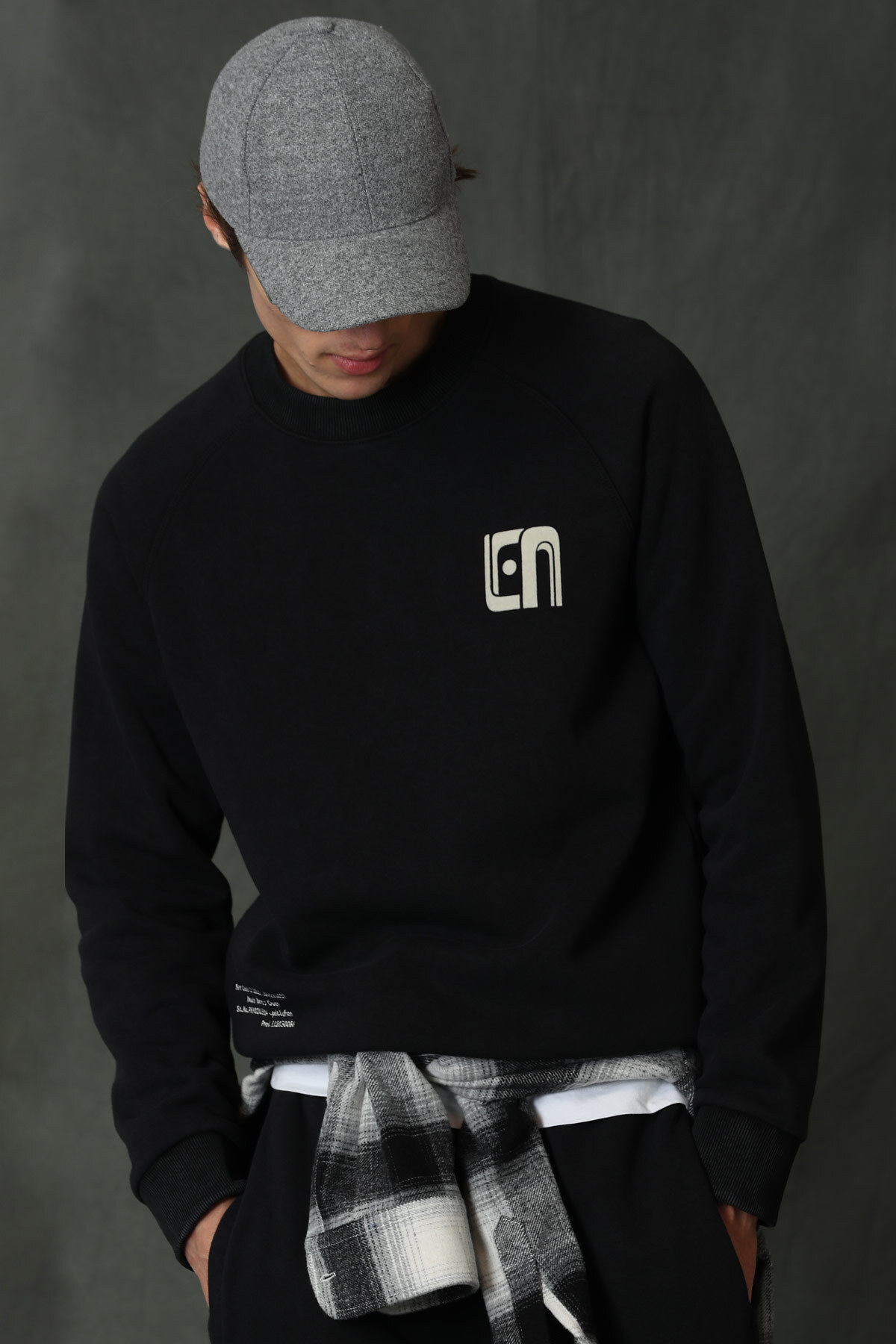 Lufian Owen Erkek Sweatshirt Siyah görsel 3