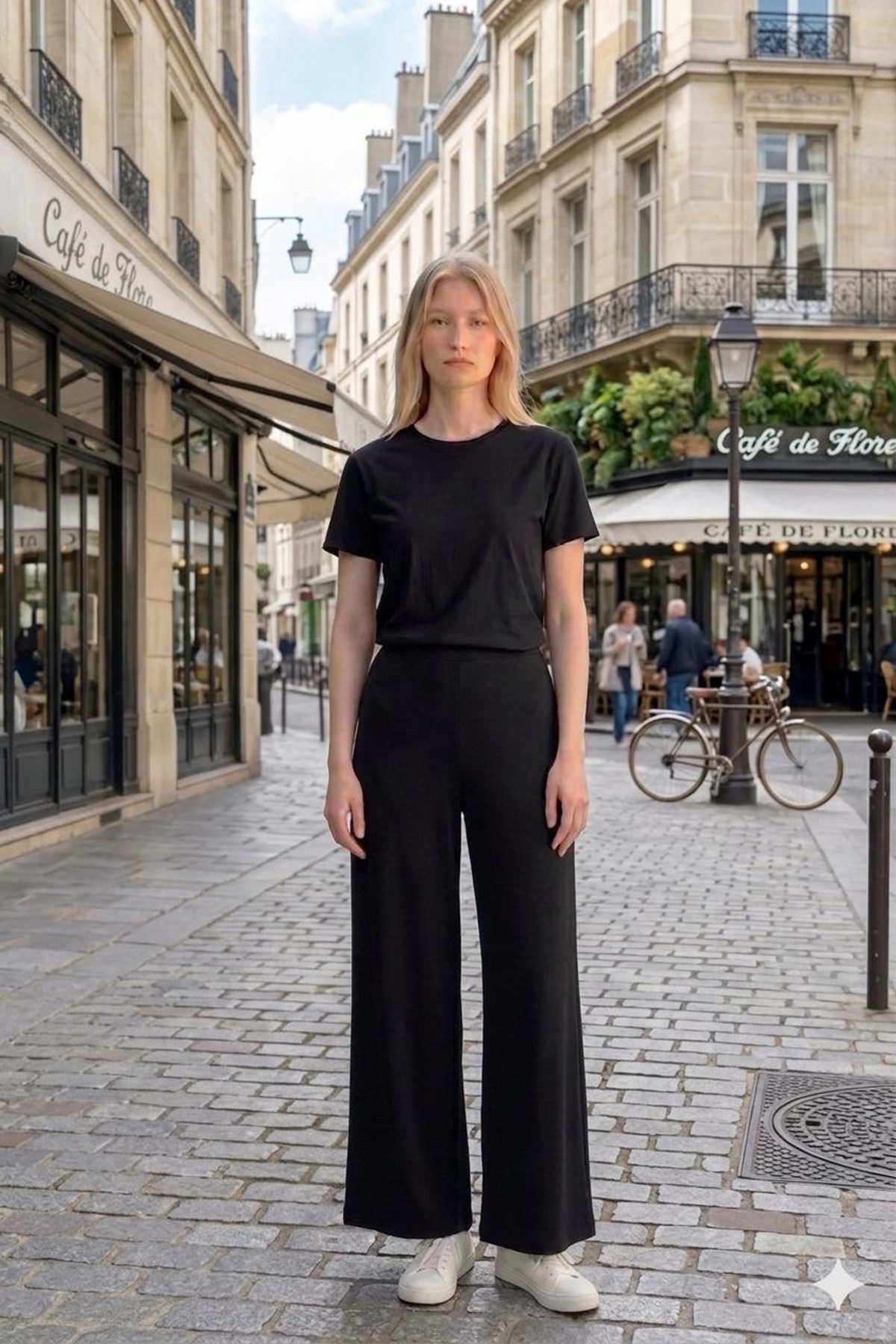 Women's 1st Quality Combed Cotton Wide Leg Pants