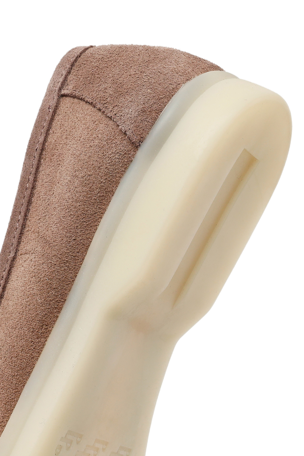 Derimod Kadın Vizon Süet Deri Maskülen Loafer 26PFD130910 görsel 8