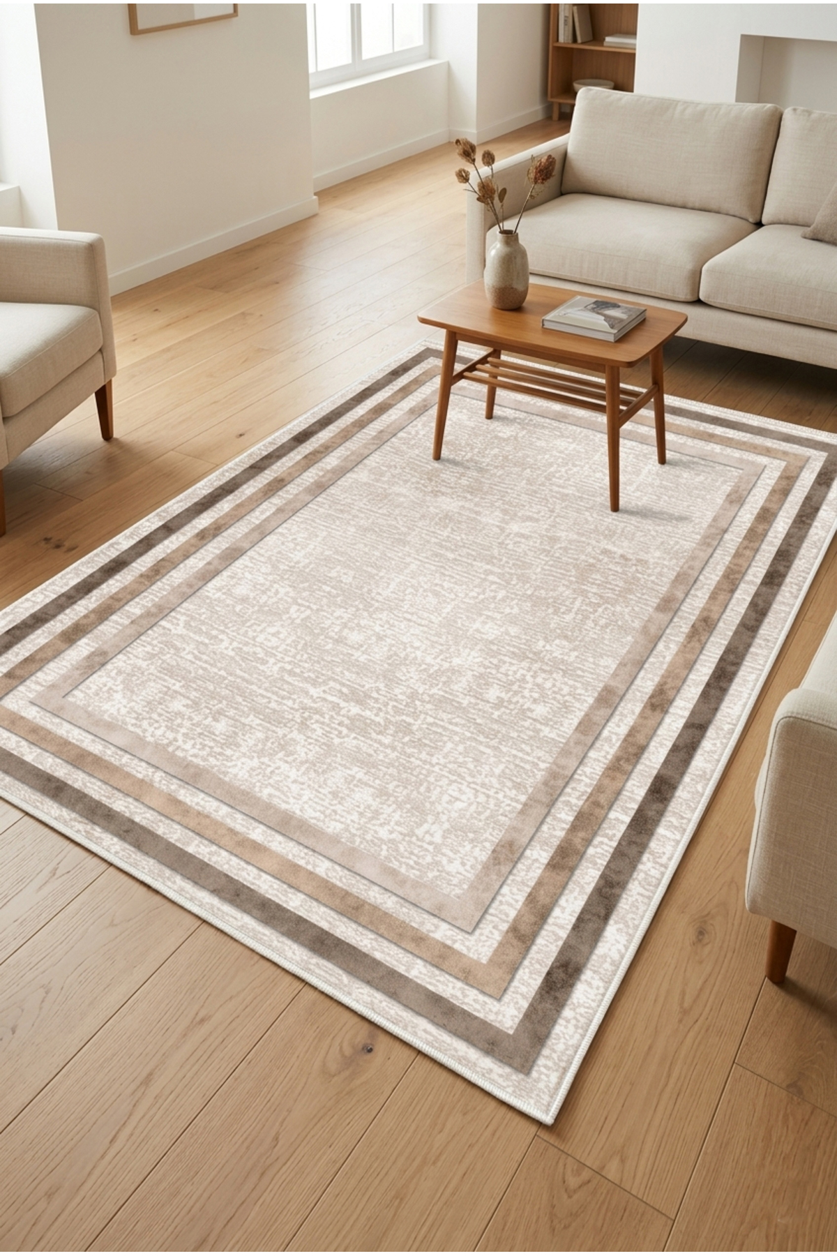 Modern Digital Printed Carpet Machine Washable Anti-Slip Floor Living Room Living Room and Runner carpet