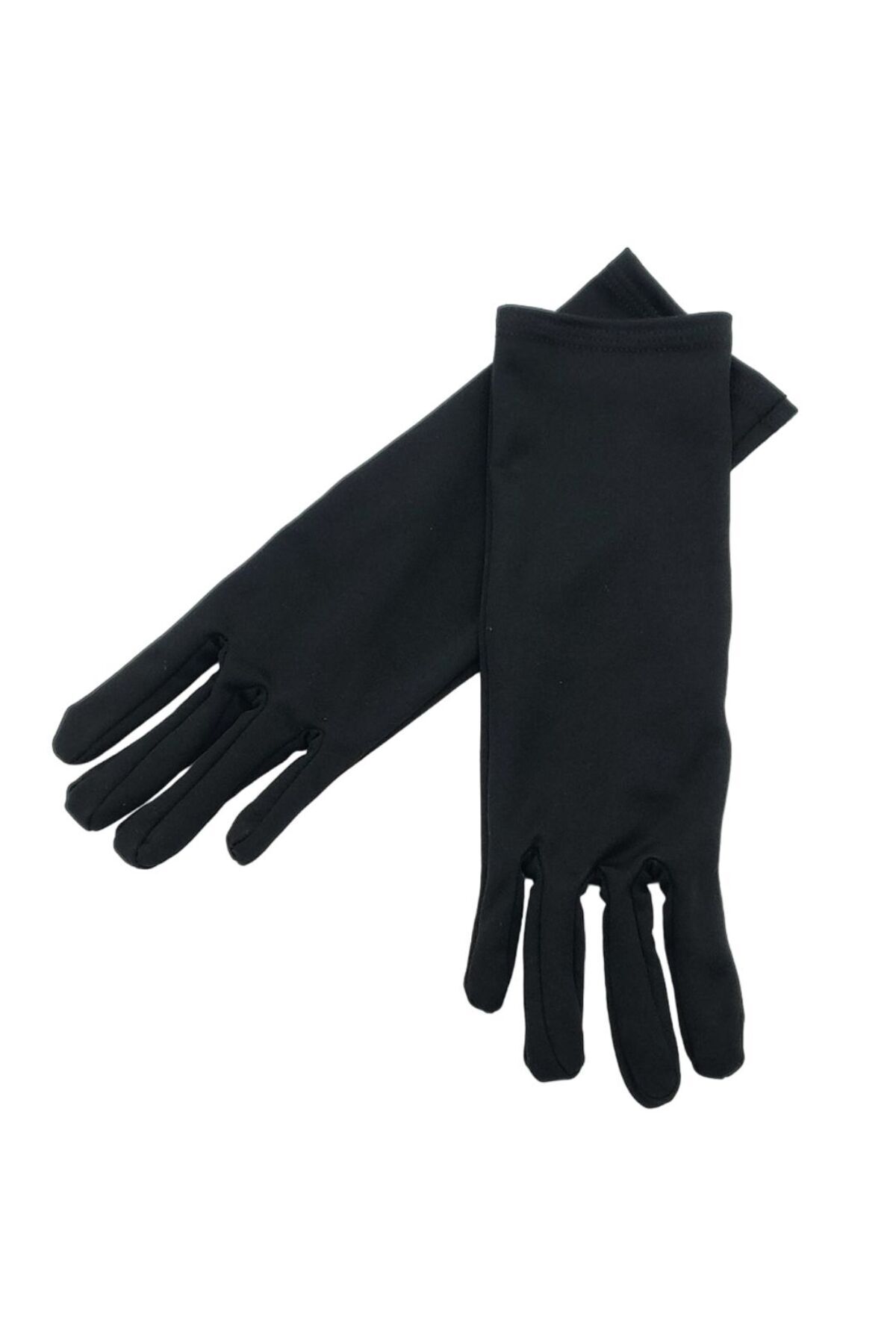 AXE SPORTSWEAR Siyah Uzun Çarşaf Tesettür Gösteri Merasim Tören Eldiveni Gloves görsel 3