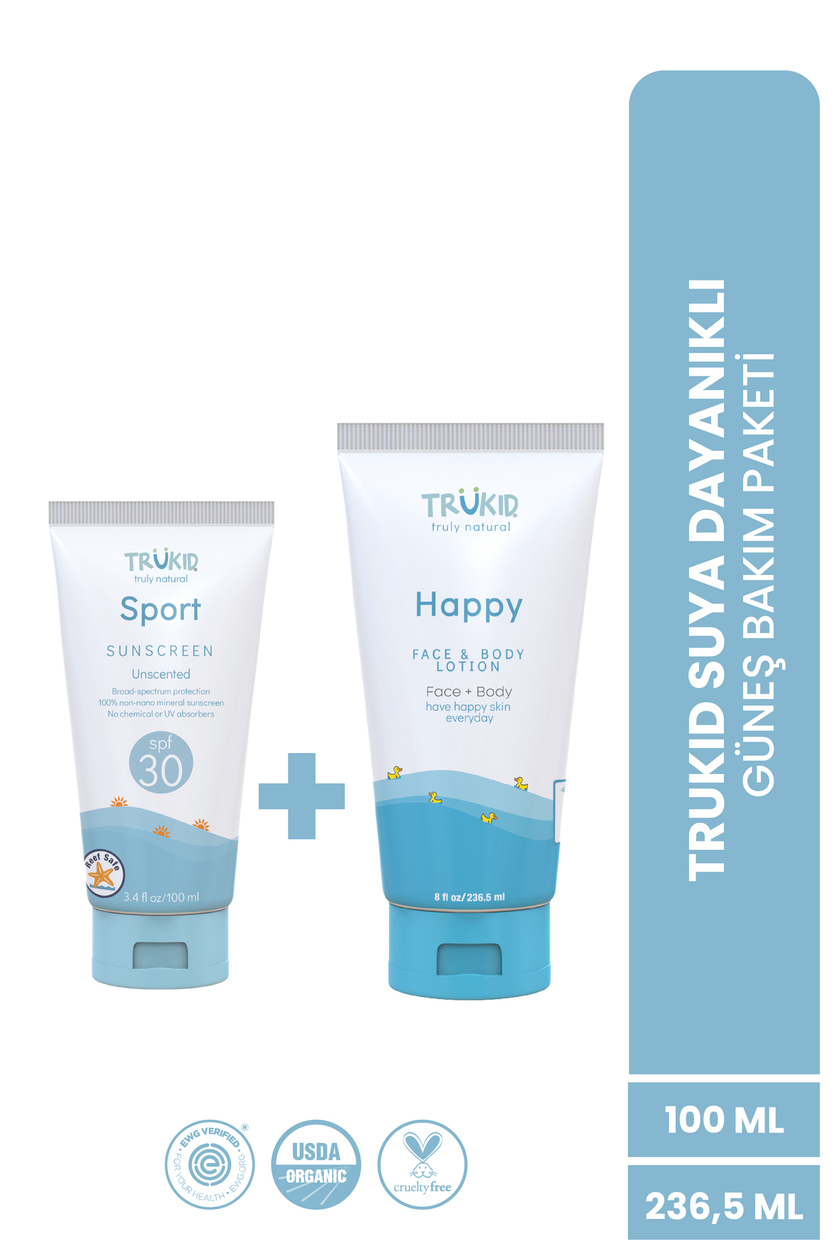 SPF 30 Suya Dayanıklı Mineral Güneş Kremi & Güneş Sonrası Losyon Seti — TRU859636