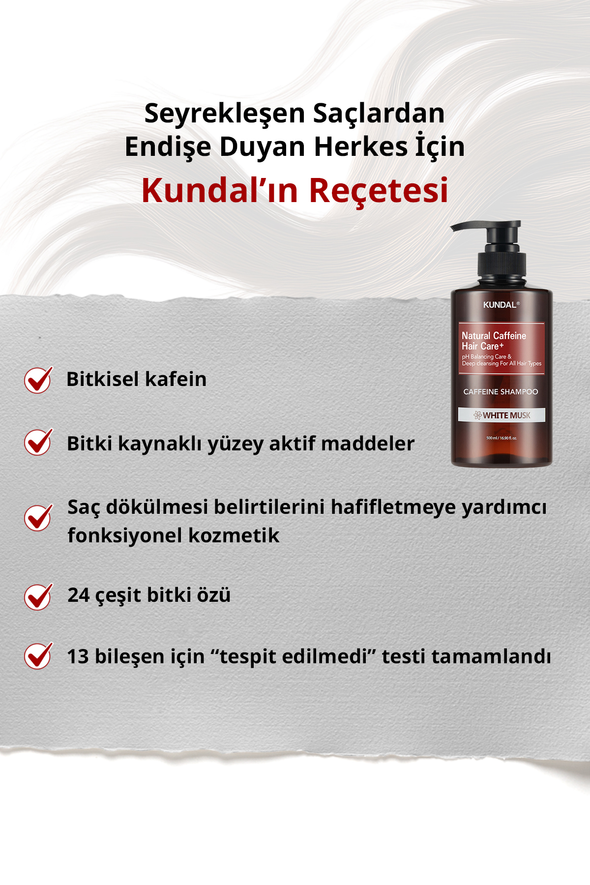 Kafein İçeren Dökülme Karşıtı Bakım Şampuanı Caffeine Scalp Shampoo 500ml (White Musk) — 111182 — تصویر 7 از 9