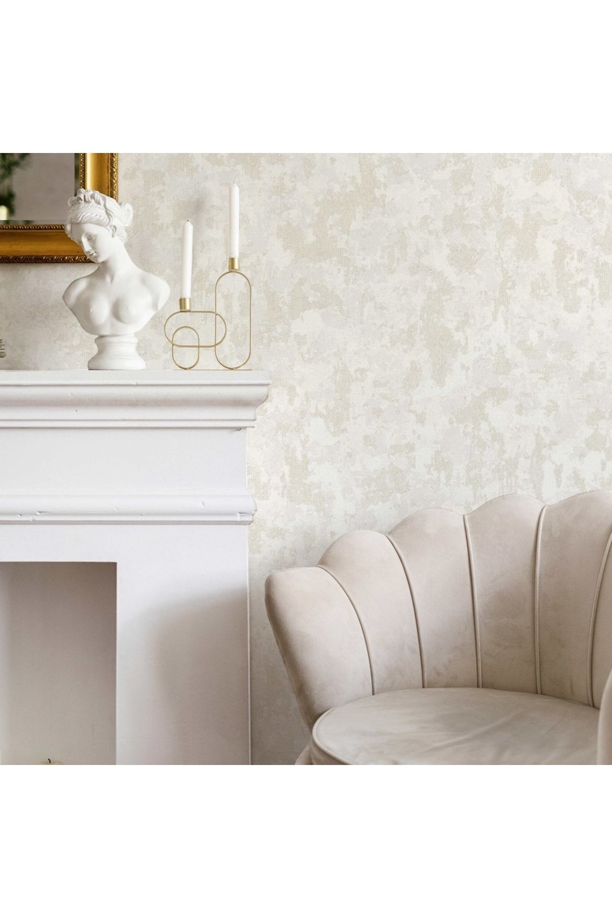 Vera 1504-1 Light Glossy Cream Scattered Pattern Wallpaper 16.50 M2