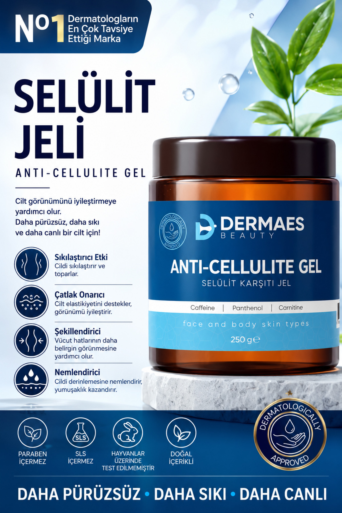 İnceltici1 sıkılaştırıcı, Selülit ve çatlak giderici Sekillendirici jel 250 ml — TYC0DBCD292713CCC9F063400 — تصویر 4 از 6