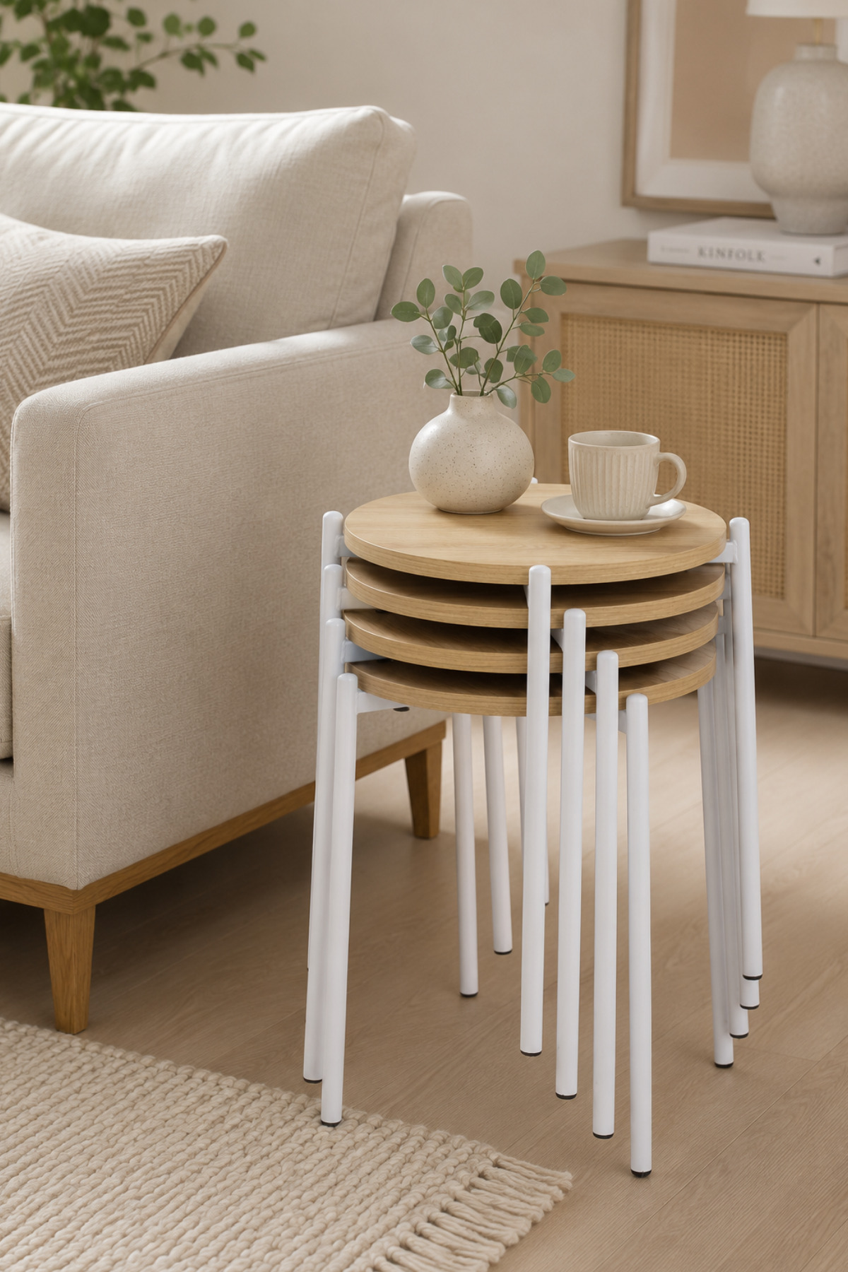 Ay Metal Multipurpose Zigon Stool (4 Pieces)