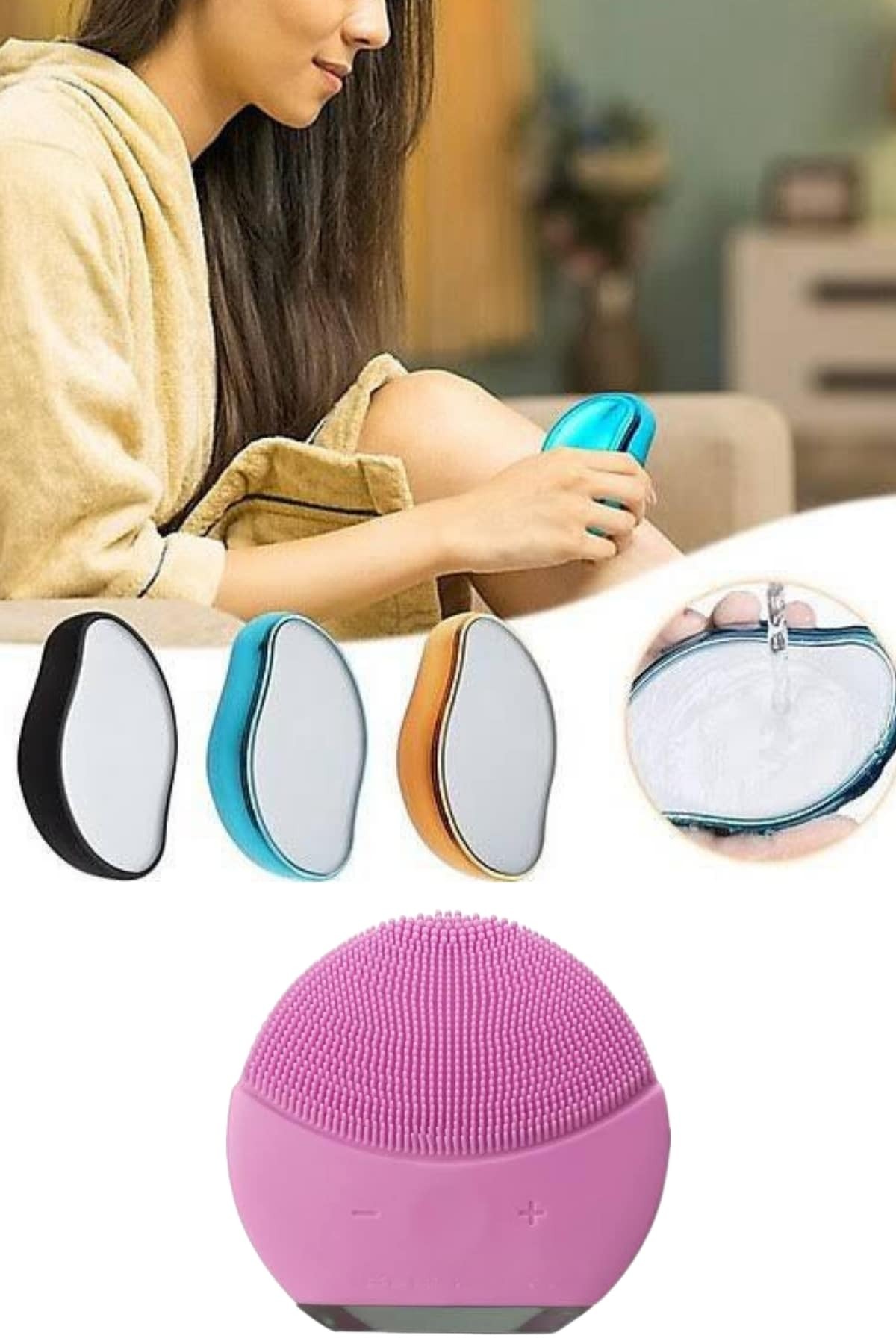 COSMOTEX Crystal Eraser Epilasyon Aleti ve Titreşimli Yüz Temizleme (114916) Masaj Aleti — COSMOTEX6000121556320803 — تصویر 4 از 5