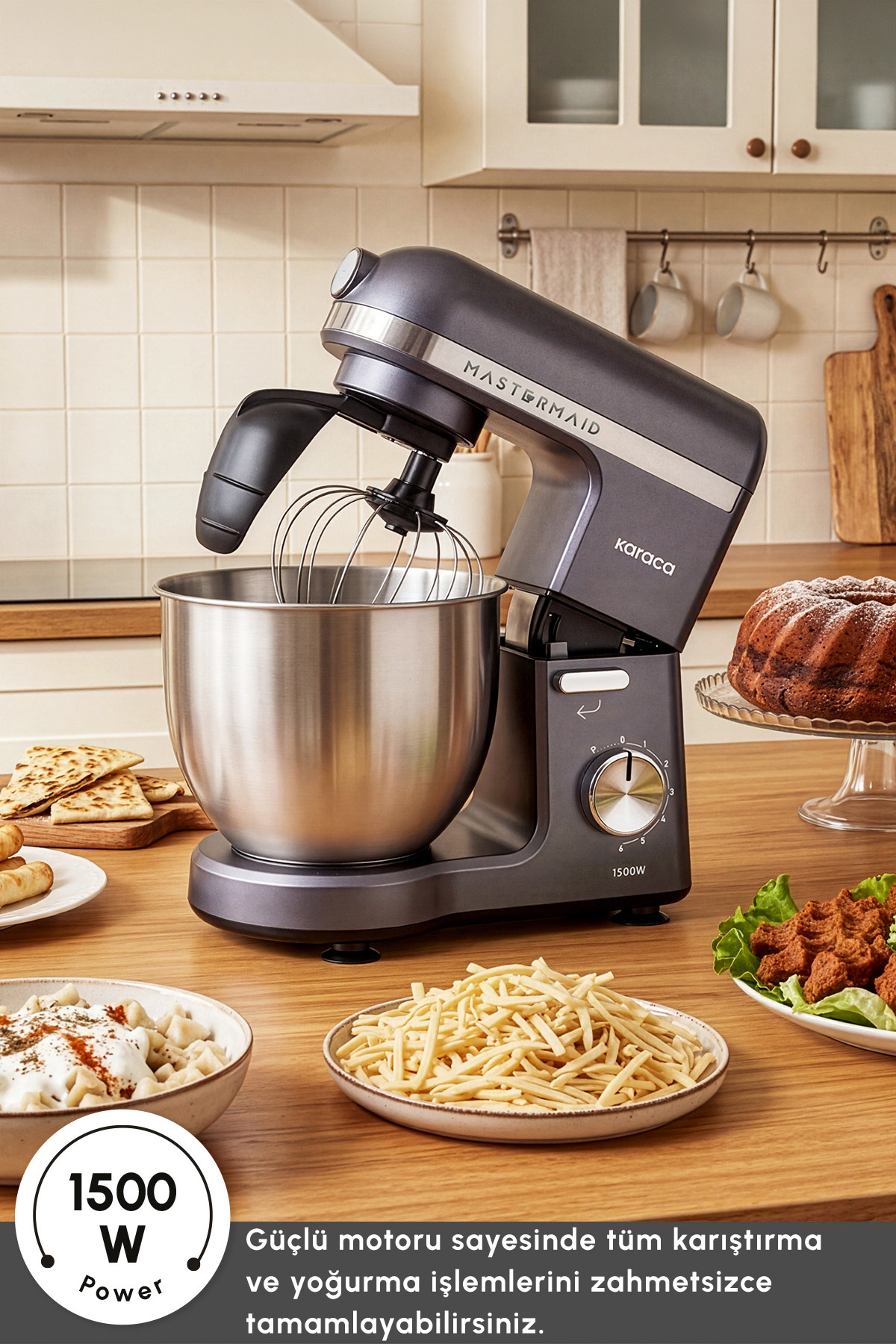 Mastermaid Chef Pro زوج بأكمام Mutfak Şefi 1500 W Space Grey