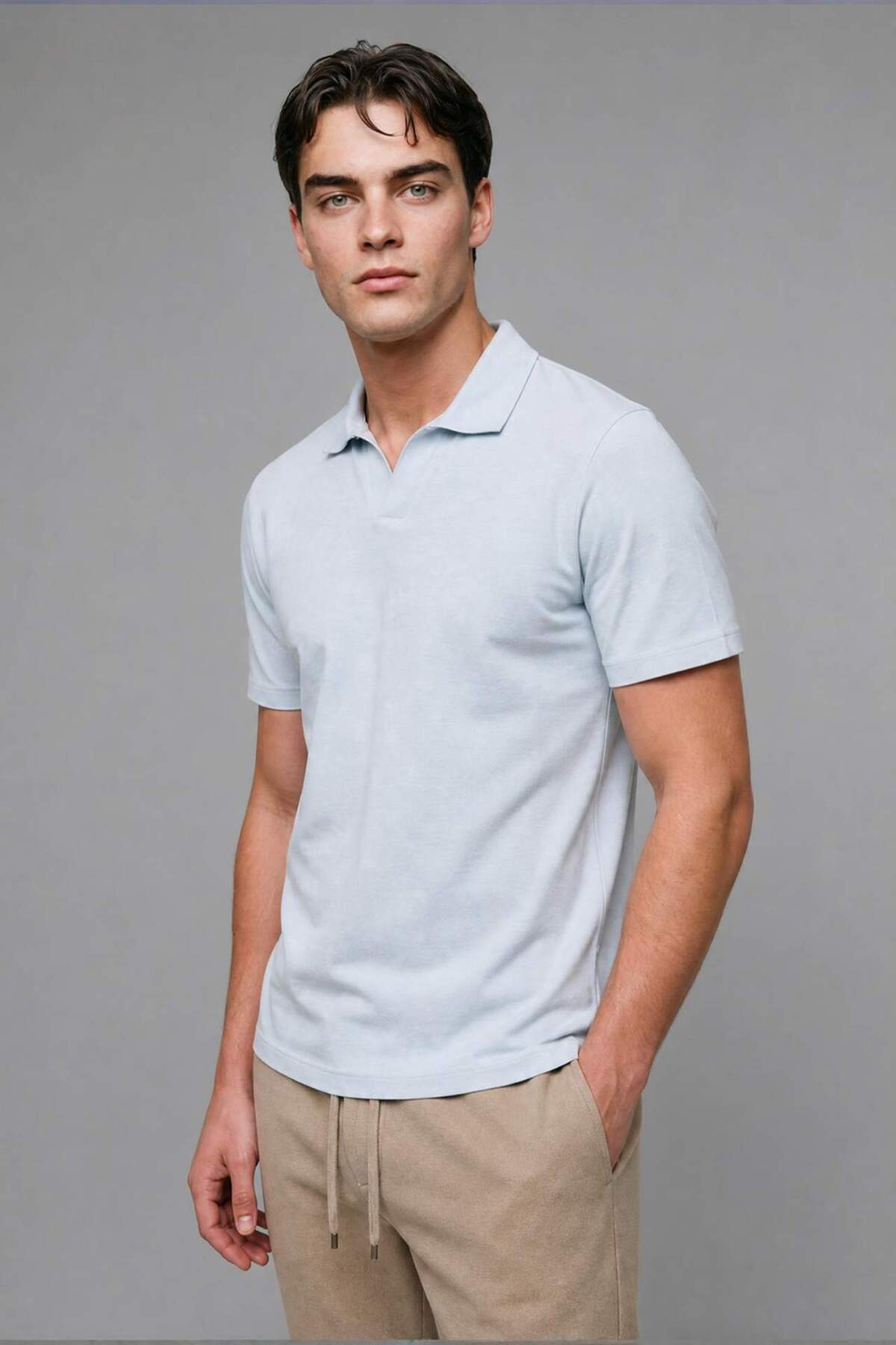 Defacto 100% Cotton Regular Fit Short Sleeve Polo T-Shirt H7626Ax26Sm