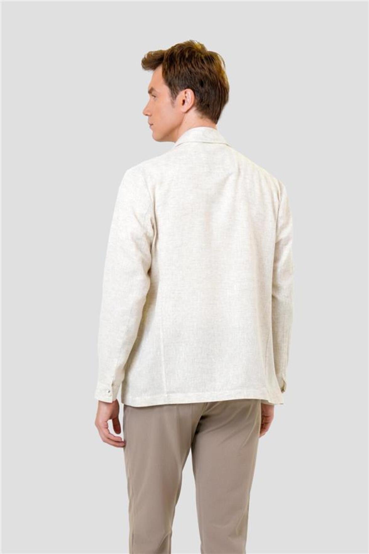 Bej Slim Armürlü Mont — بژ MN2008700420 — تصویر 3 از 4