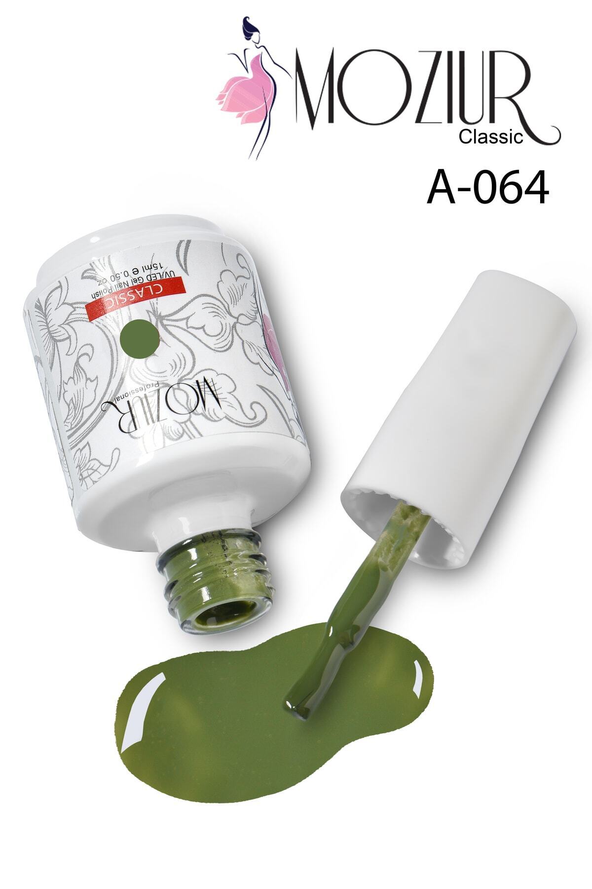 Kalıcı Oje UV Led A064 (YEŞİL SERİSİ) 15ml — خاکی 8683089006020 — تصویر 3 از 3