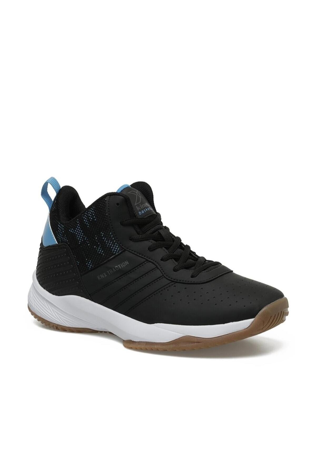 Kinetix TRACTION PU 3PR Black Unisex Basketball Shoes