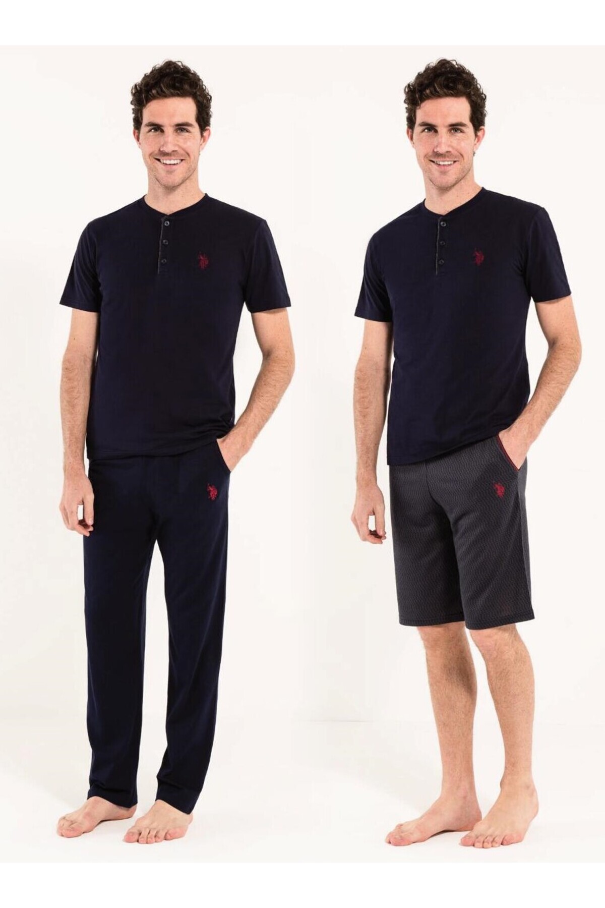 یو اس پولو ست پیژامه سه تکه مردانه U.S. Polo Assn. D.1.2.R.005.U