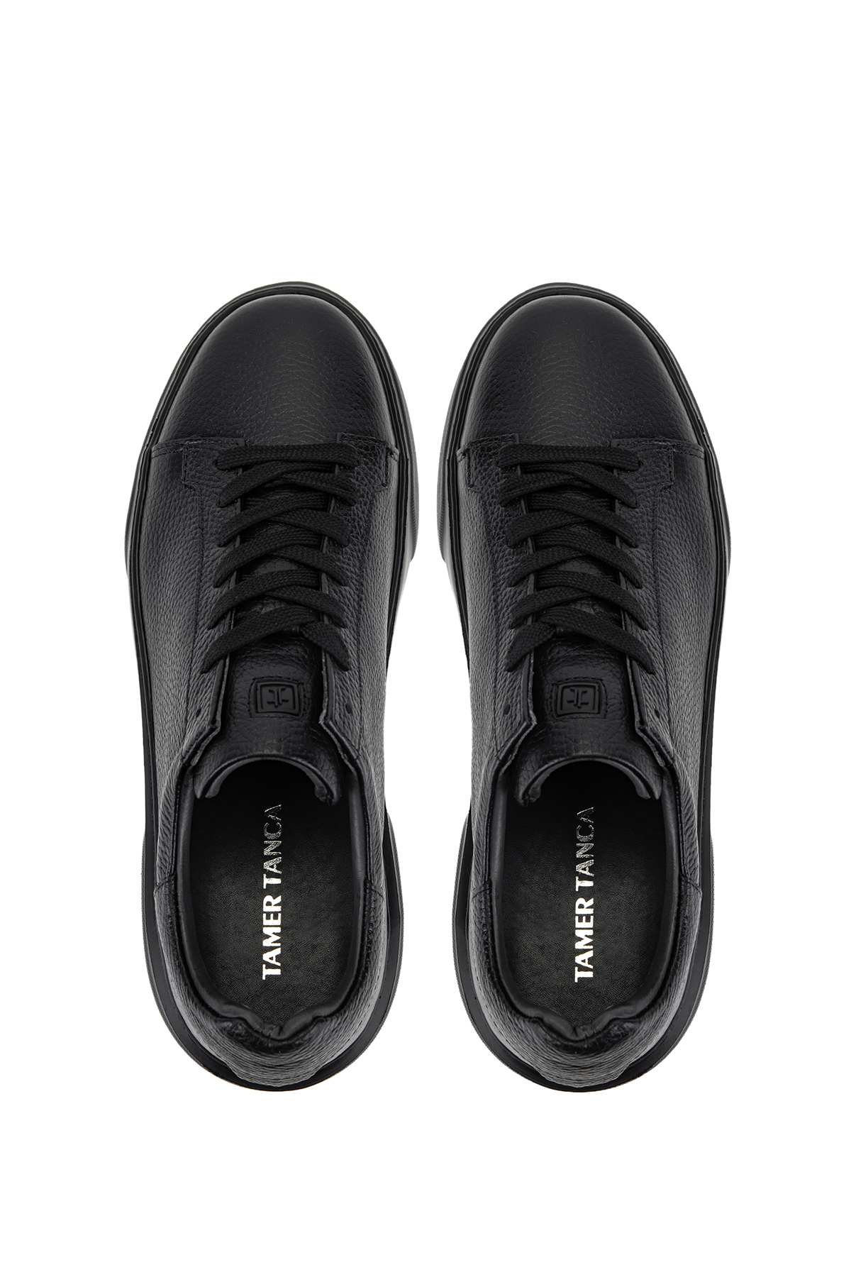Tamer Tanca Erkek Hakiki Deri Siyah/Siyah Sneakers & Spor Ayakkabı görsel 5