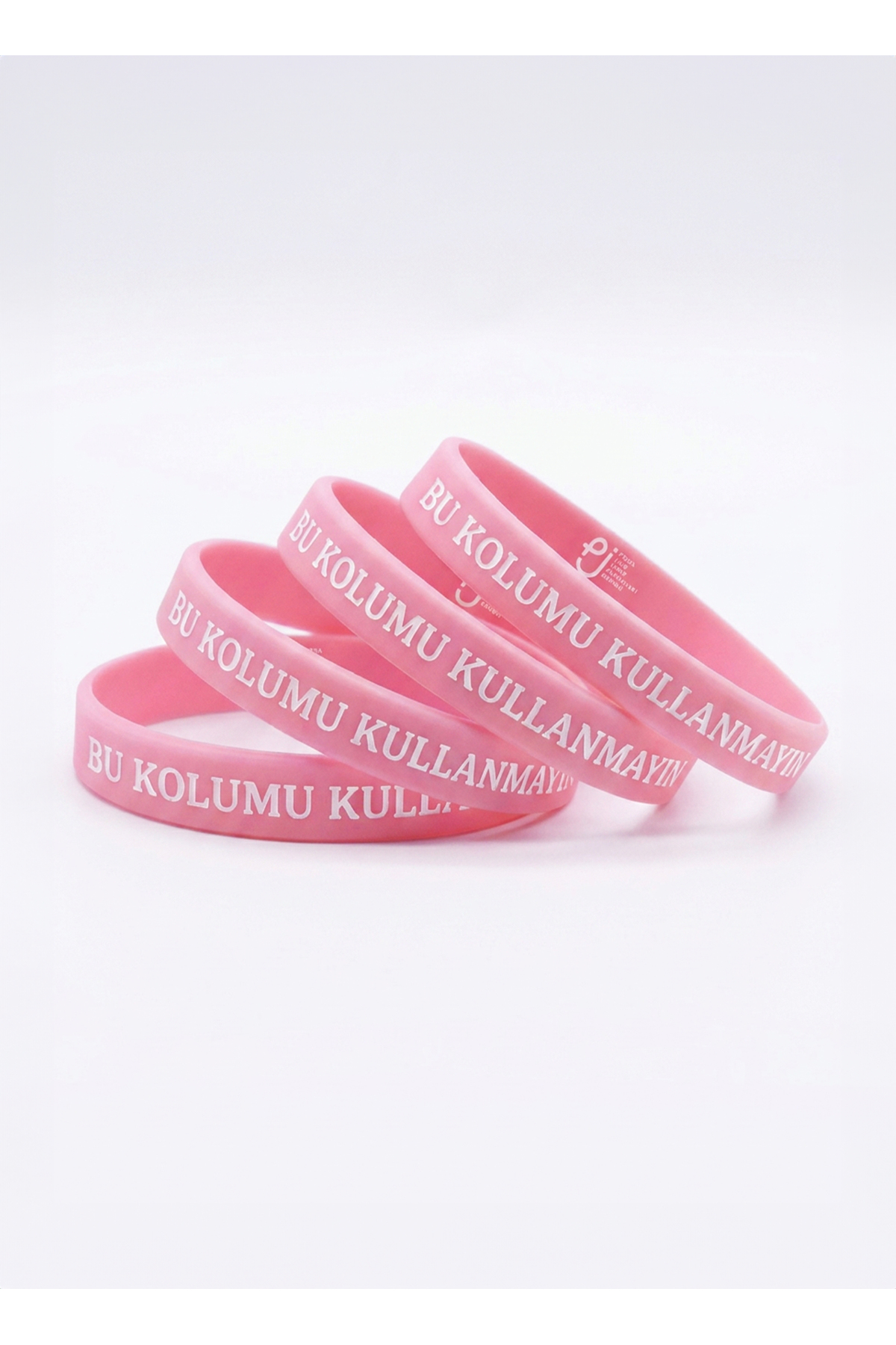 shopink Silikon Lenfödem Bilekliği - Bu Kolumu Kullanmayın - Uyarı Bilekliği