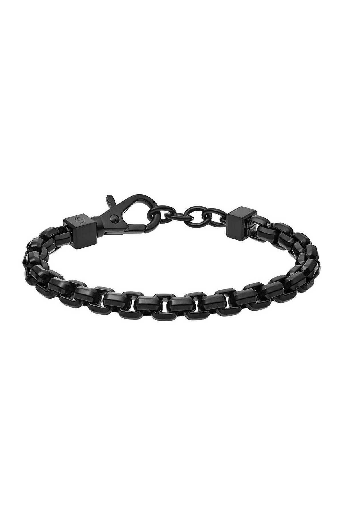 دستبند مردانه AXG0047-001 آرمانی اکسچنج دستبند استیل Armani Exchange