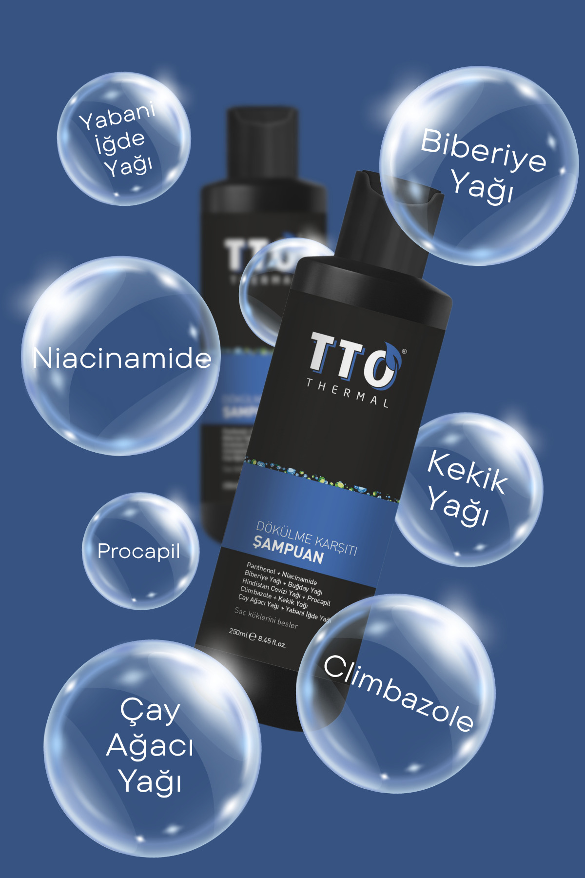 Şampuan Dökülmeye Karşı Bakım 250 ml Sülfatsız Formül Thermal Tüm Saç Tipleri — 86845760011081123 — تصویر 4 از 7
