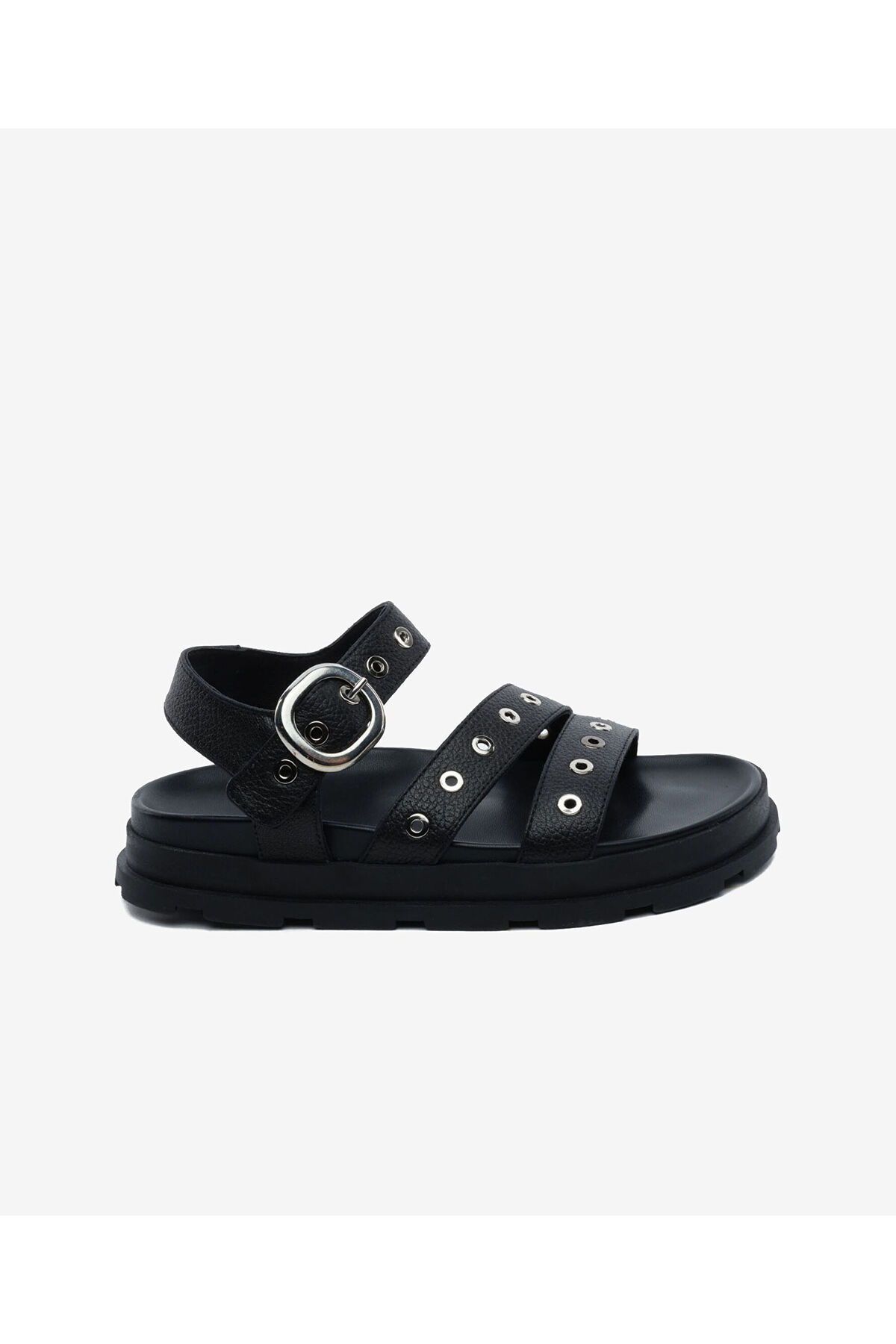 Kadın Siyah Hakiki Deri Sandalet 5Y2CS34470
