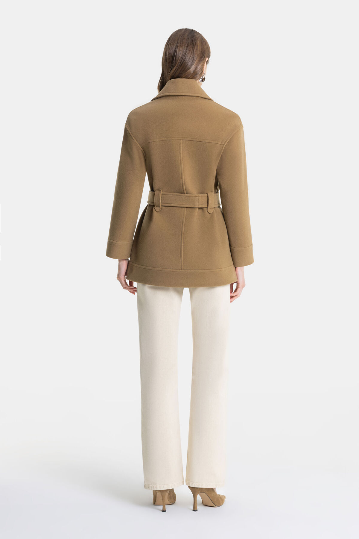 W Collection VİZON YÜN KARIŞIMLI KABAN görsel 7