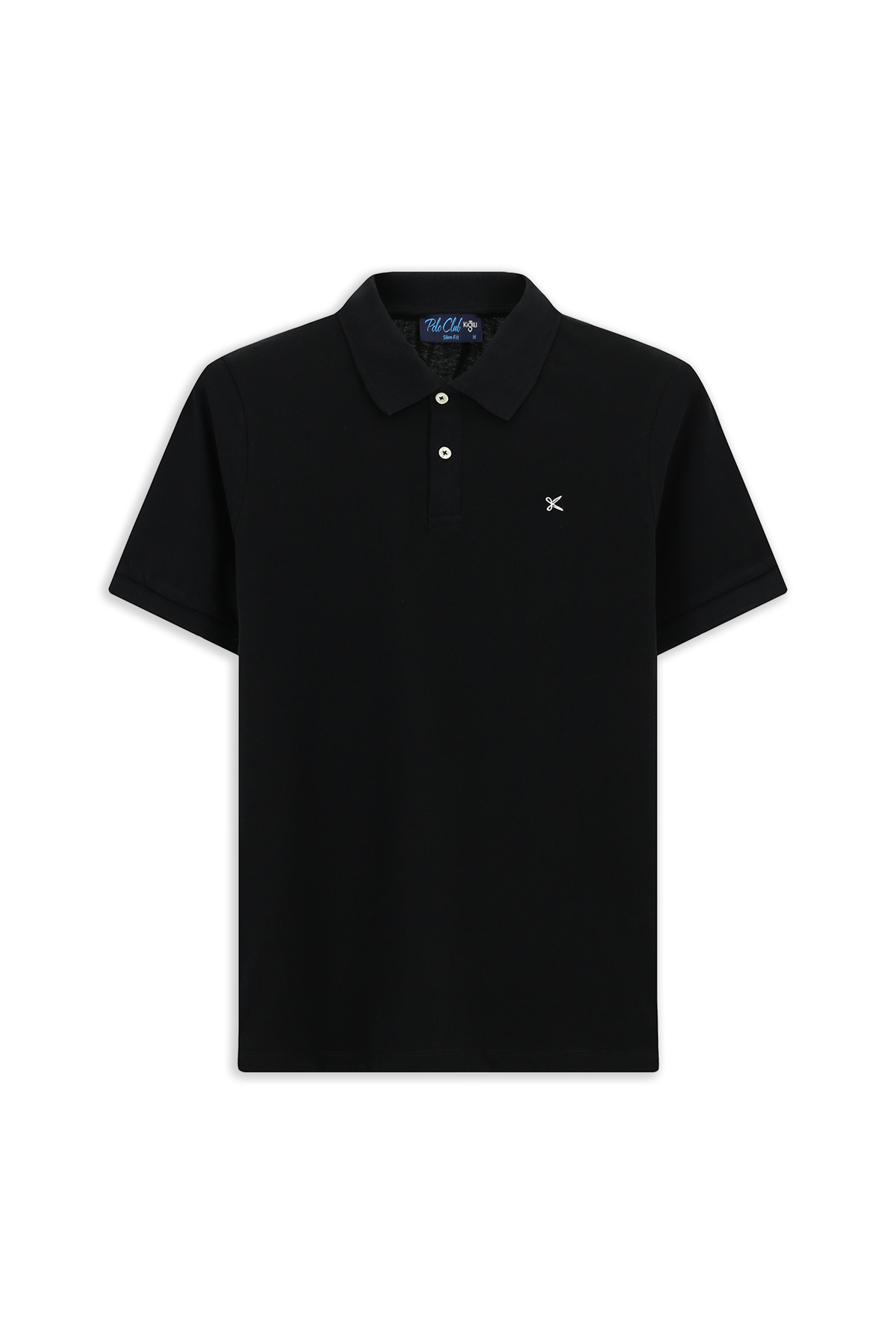 Kiğılı Polo Yaka Slim Fit Nakışlı %100 Pamuk Tişört görsel 6