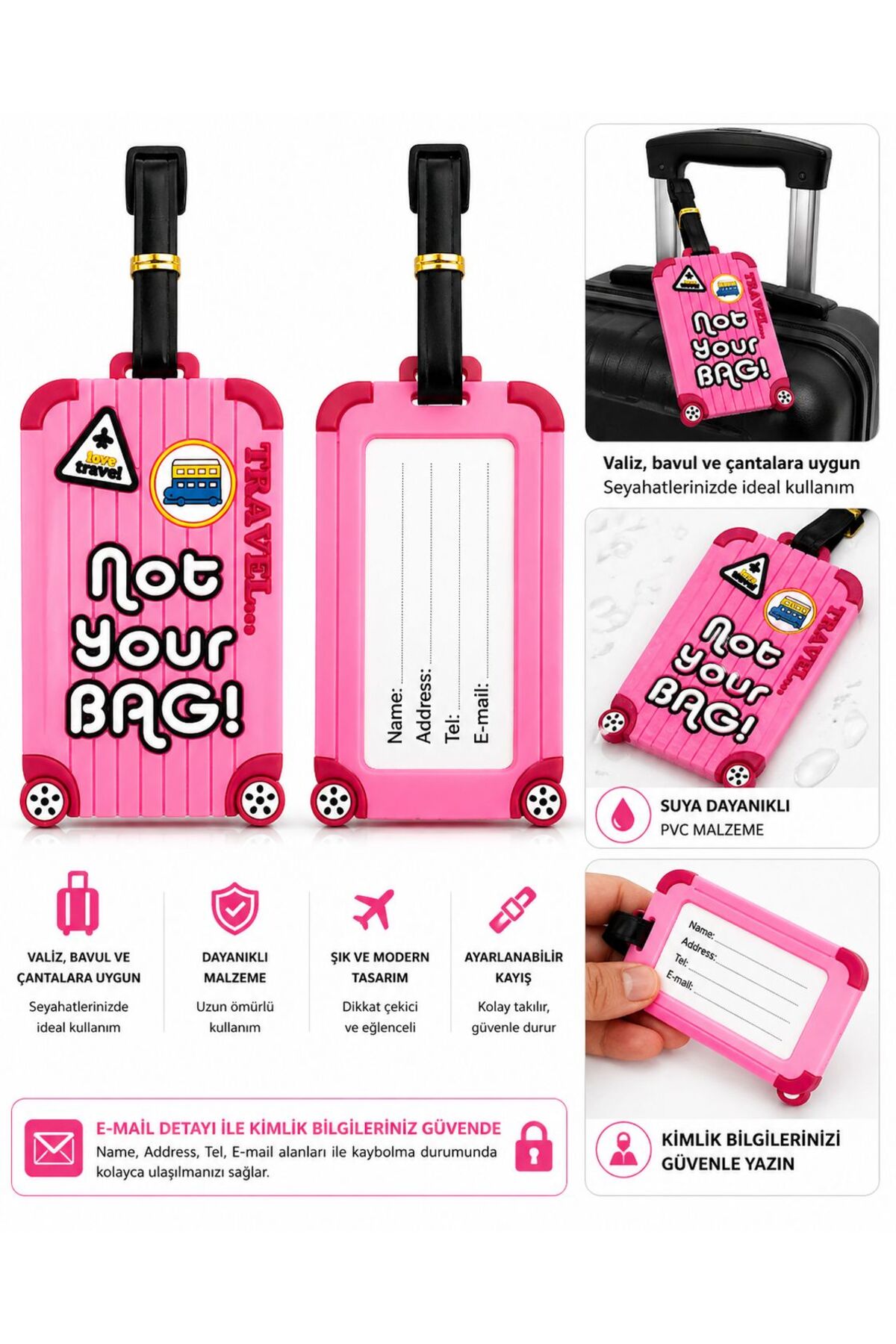 Silicone Travel Luggage Tag - Luggage Tag