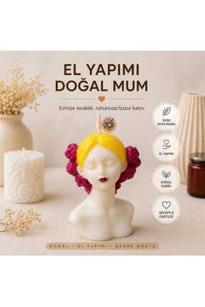 NovaCandleCo El Yapımı Dekoratif Mum – Kadın Büst Figürlü Özel Tasarım | Doğa...