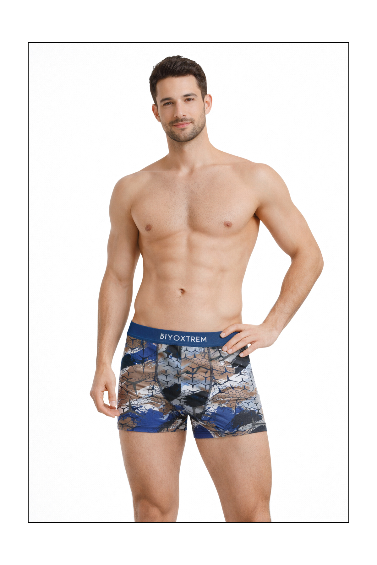BİYO XTREME Erkek Desenli Boxer 5'li Paket Likralı görsel 6