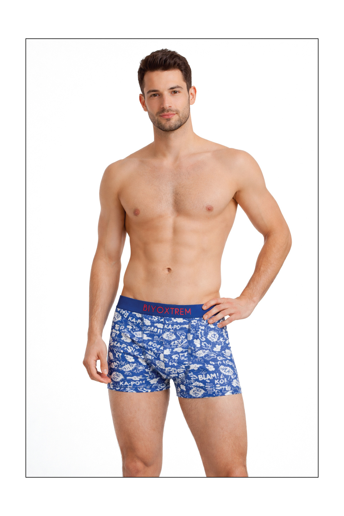 BİYO XTREME Erkek Desenli Boxer 5'li Paket Likralı görsel 5