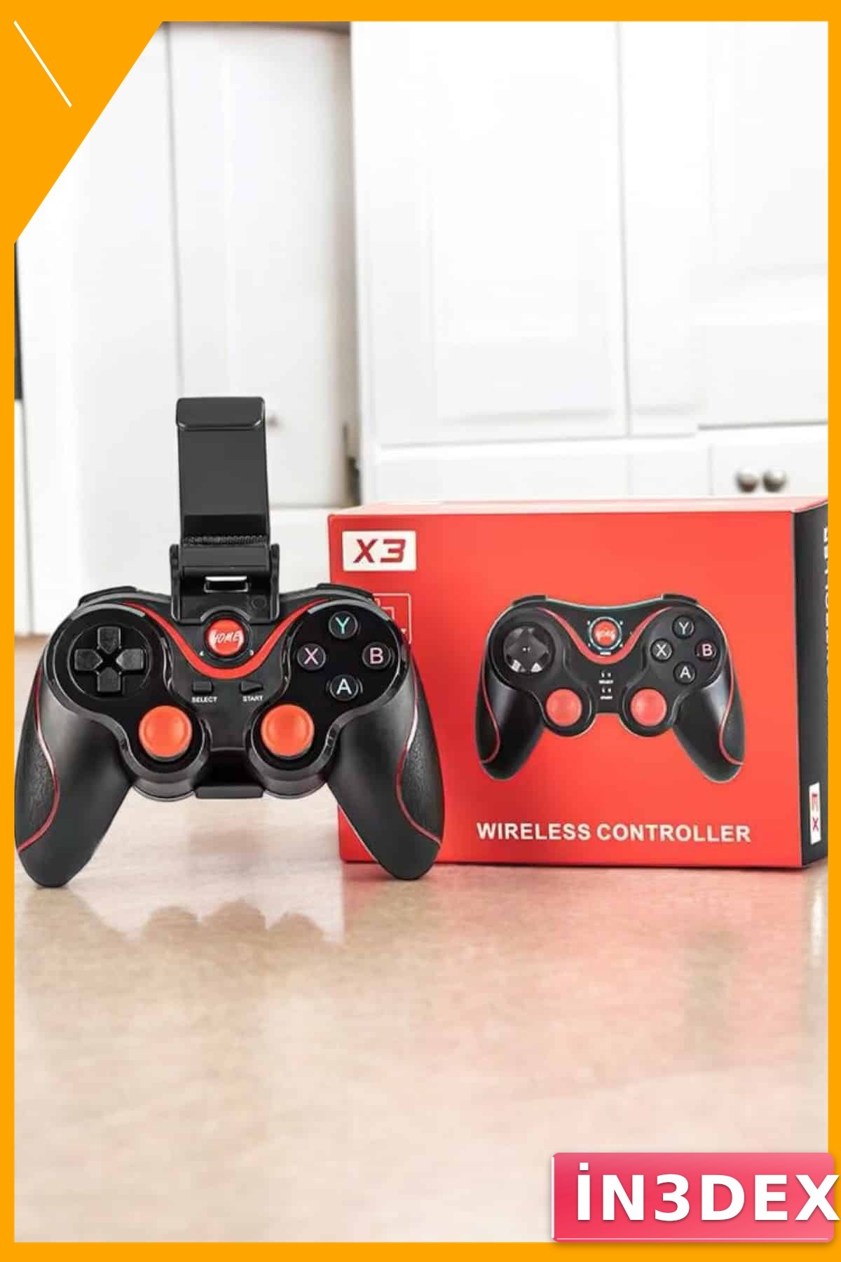 Bluetooth Oyun Kolu Android Gamepad X3 Standlı Kablosuz