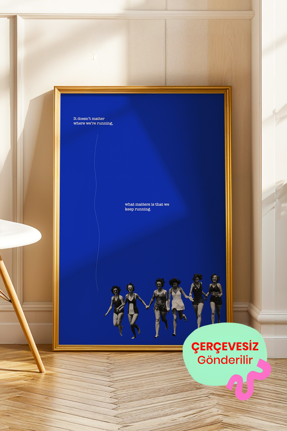 Feminist Kadın Figürlü Kolaj Tablo Poster Modern İllüstrasyon Duvar Dekoru Çerçevesiz