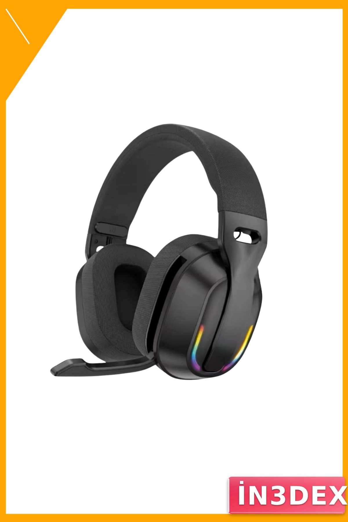 Kablosuz RGB Kulaklığı 40mm Sürücü Düşük Gecikme PC Konsol