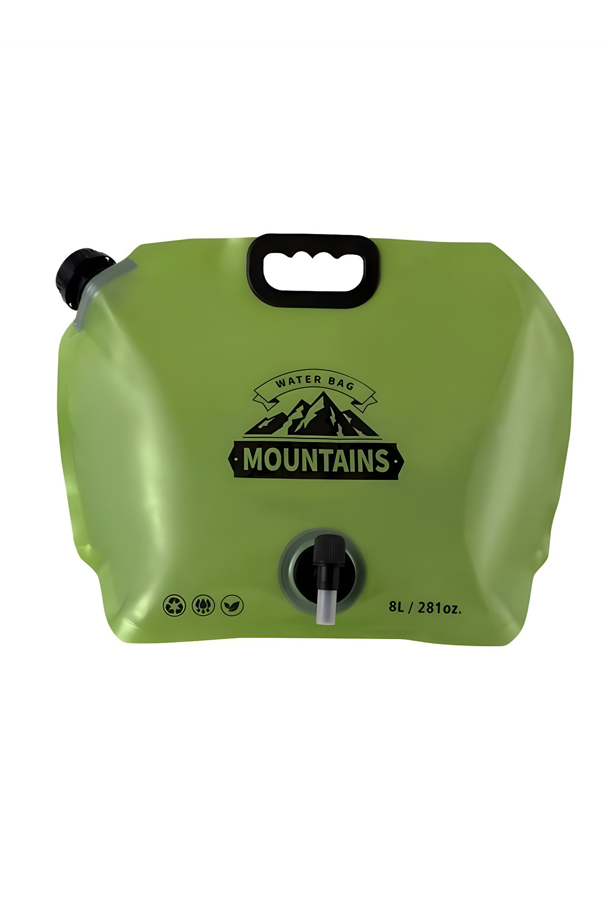 8L Foldable Water Container Portable Camping Water Can With Faucet Picnic Outdoor Water Tank MKMP-0046