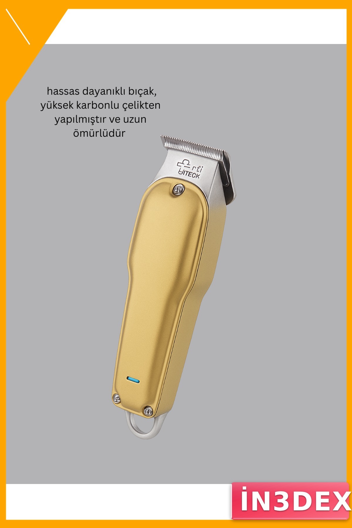 Kablosuz Saç ve Sakal Kesme Makinesi USB Şarjlı Sessiz Motor
