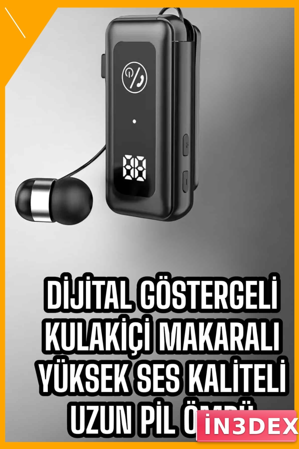 Kulak İçi Bluetooth Kulaklık IPX7 Suya Dayanıklı 5.2