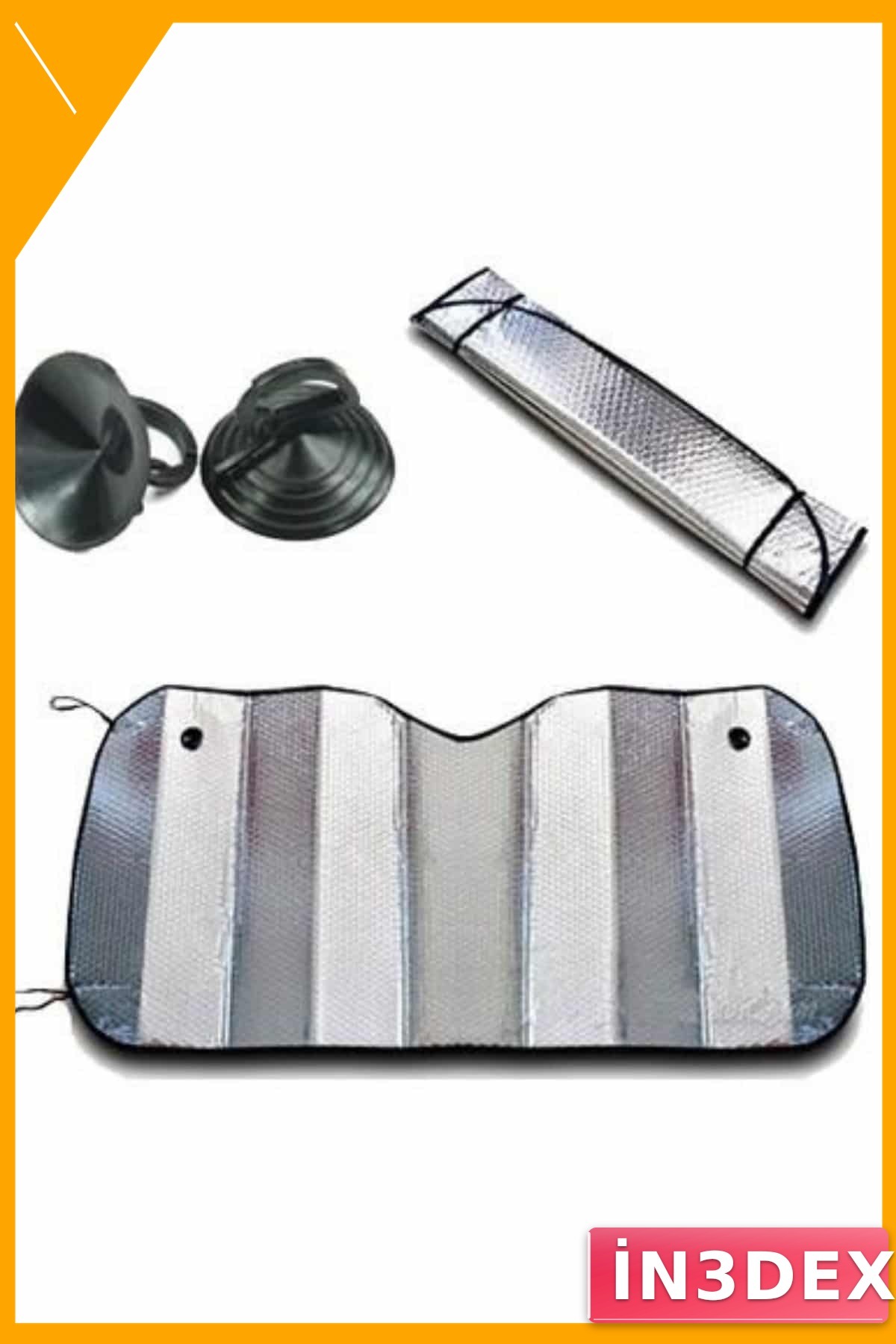 Katlanabilir Oto Güneşlik Tüm Araç Modellerine Uygun Alüminyum Reflektörlü