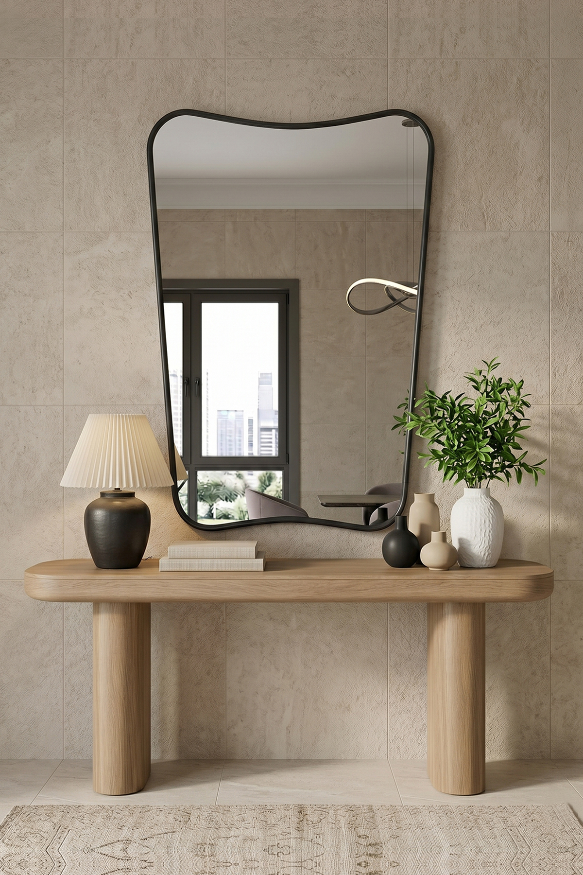 Butterfly Modern Sink Mounted Wall Mirror, Stylish Design Living Room & Entrance Decorative Mirror